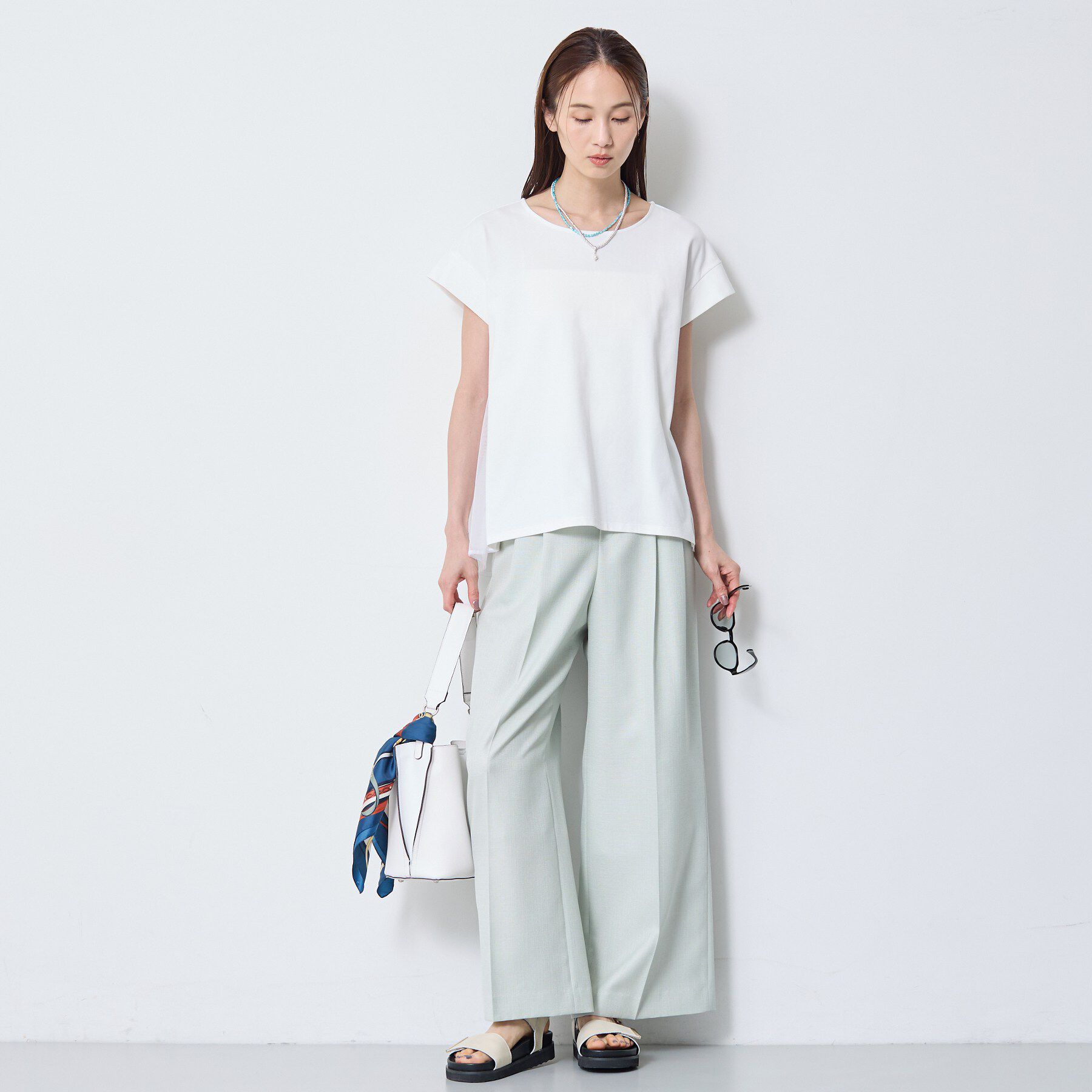 Reflect「チュール&times;ジャージチュニックトップス」|チュニック|