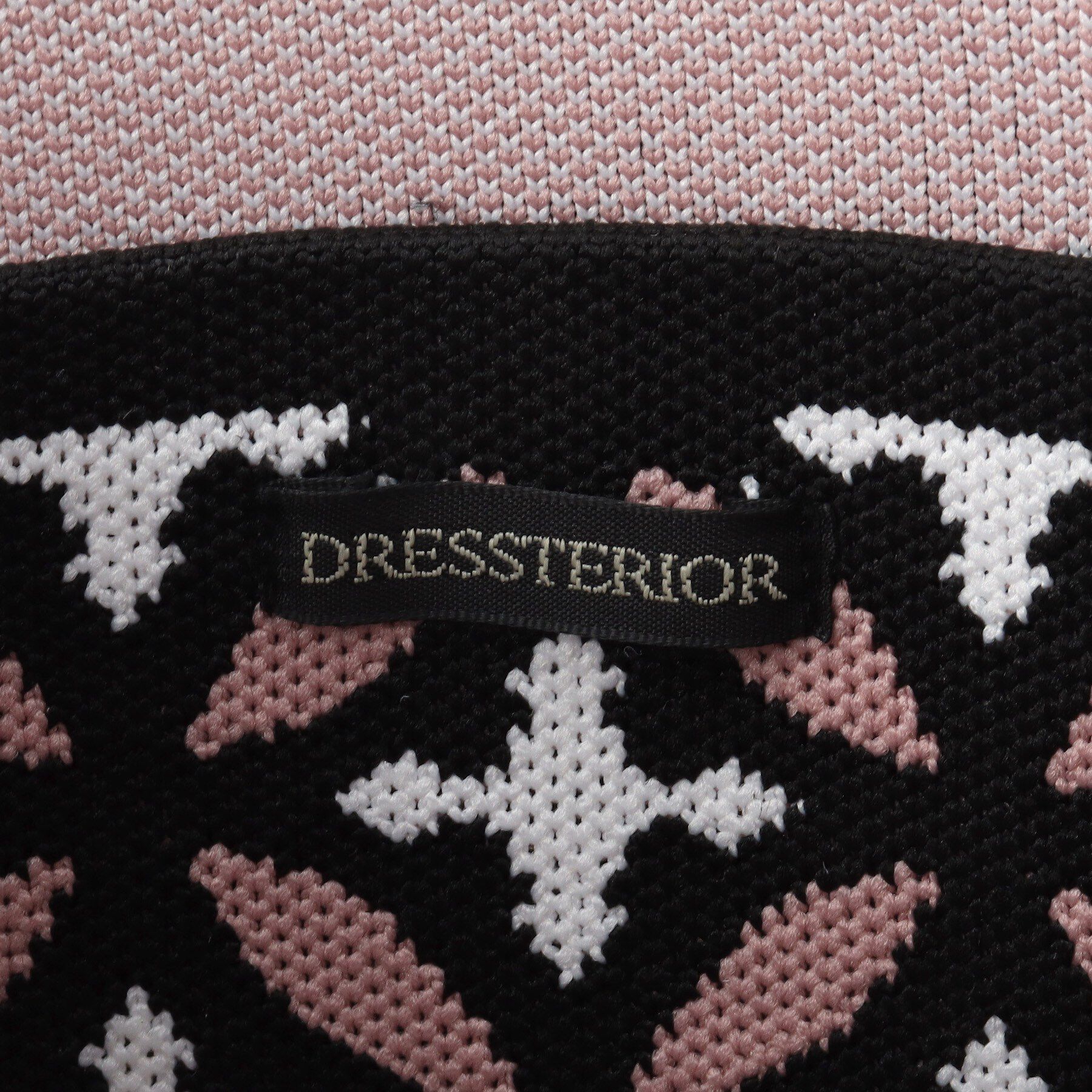 DRESSTERIOR「オーバーラップサークル スモールニットトートバッグ」|トートバッグ|