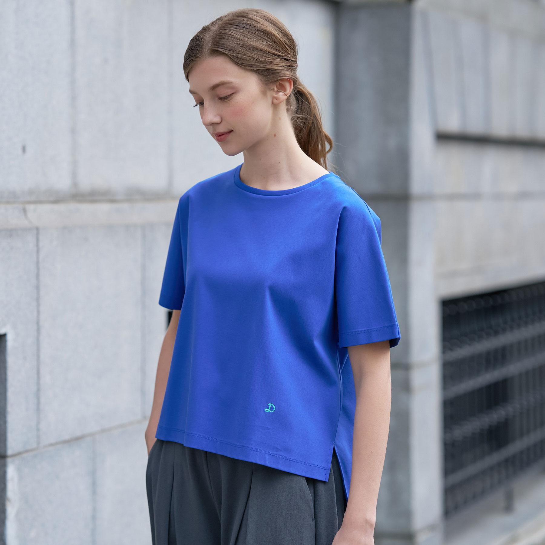 DRESSTERIOR「【接触冷感／抗菌防臭／消臭】アイスクリアコットンドルマンTシャツ」|Tシャツ・カットソー|
