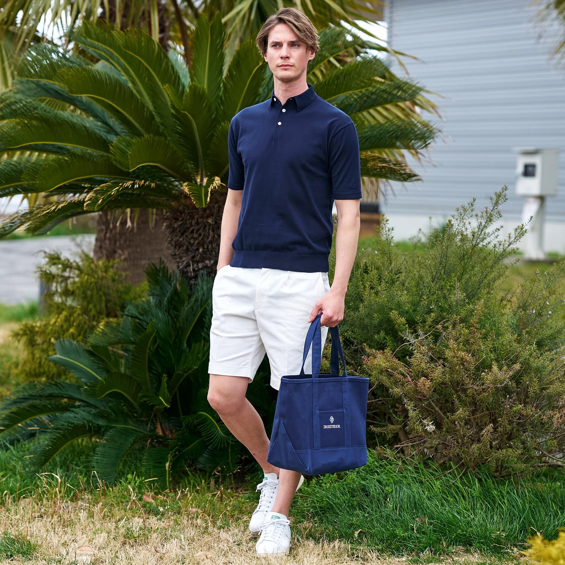 DRESSTERIOR「【干場義雅&times;DRESSTERIOR/再入荷】ウォッシャブル ニットポロシャツ」|ニット・セーター|