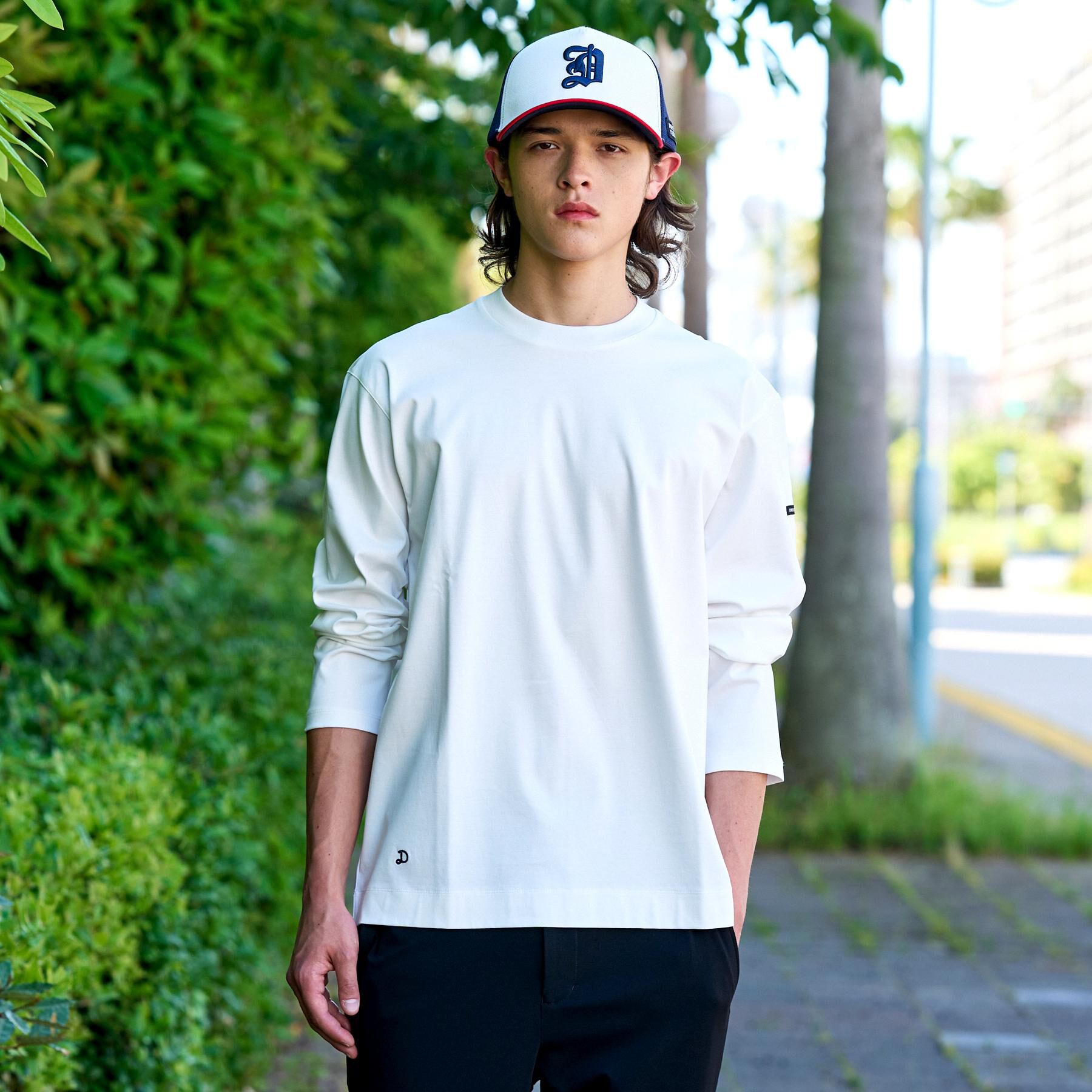 DRESSTERIOR「【接触冷感／抗菌防臭／消臭】ICE CLEAR COTTON クルーネックロンT」|Tシャツ・カットソー|