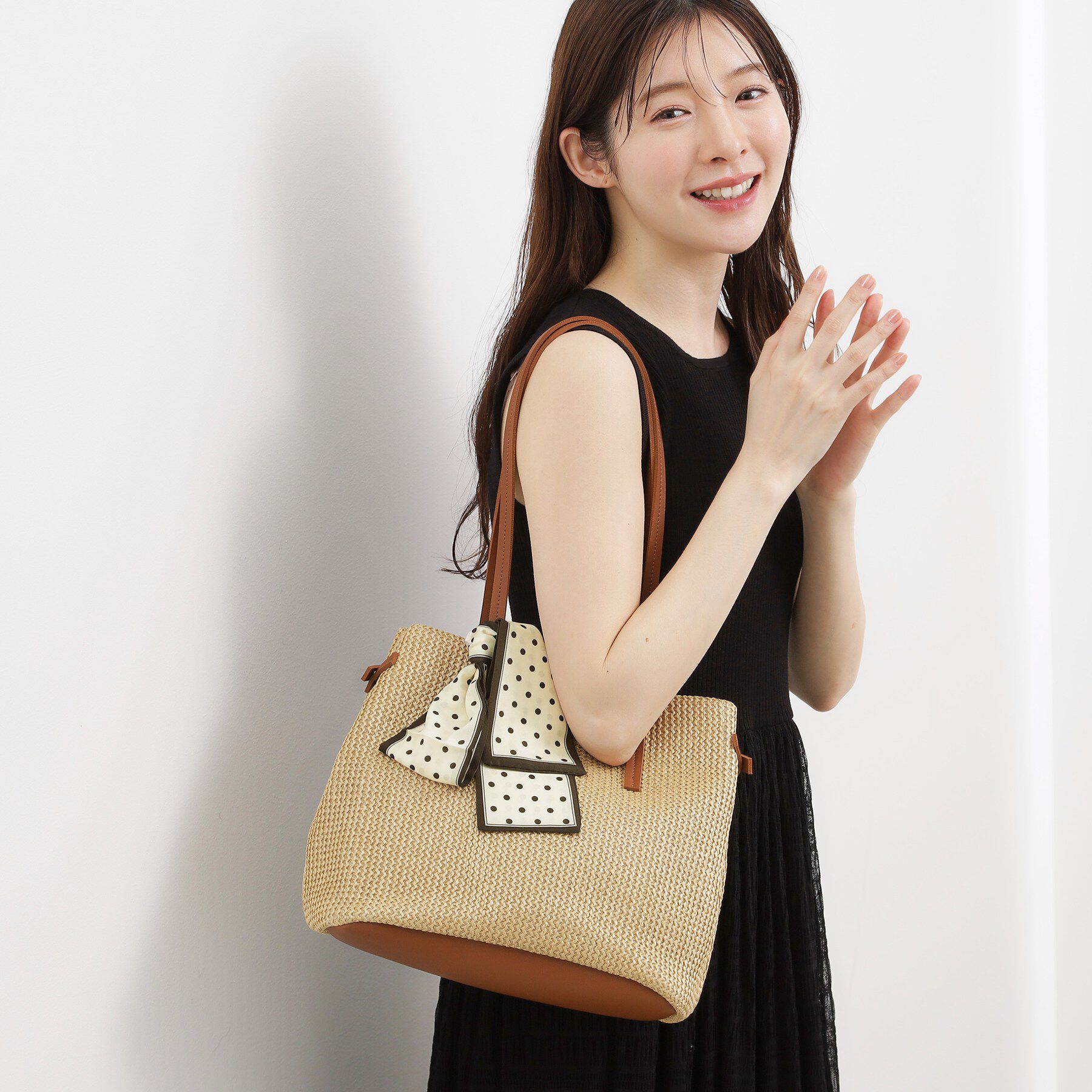 grove「PPスカーフ付き2WAYトート」|トートバッグ|