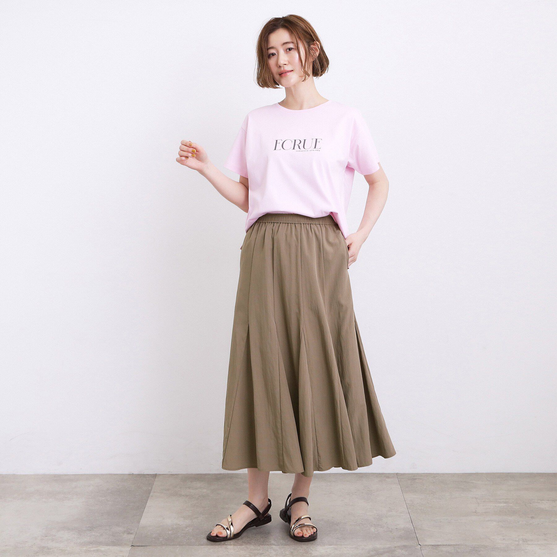 grove「【洗濯機◎】軽やかに揺れる、マーメイドフレアスカート」|スカート|