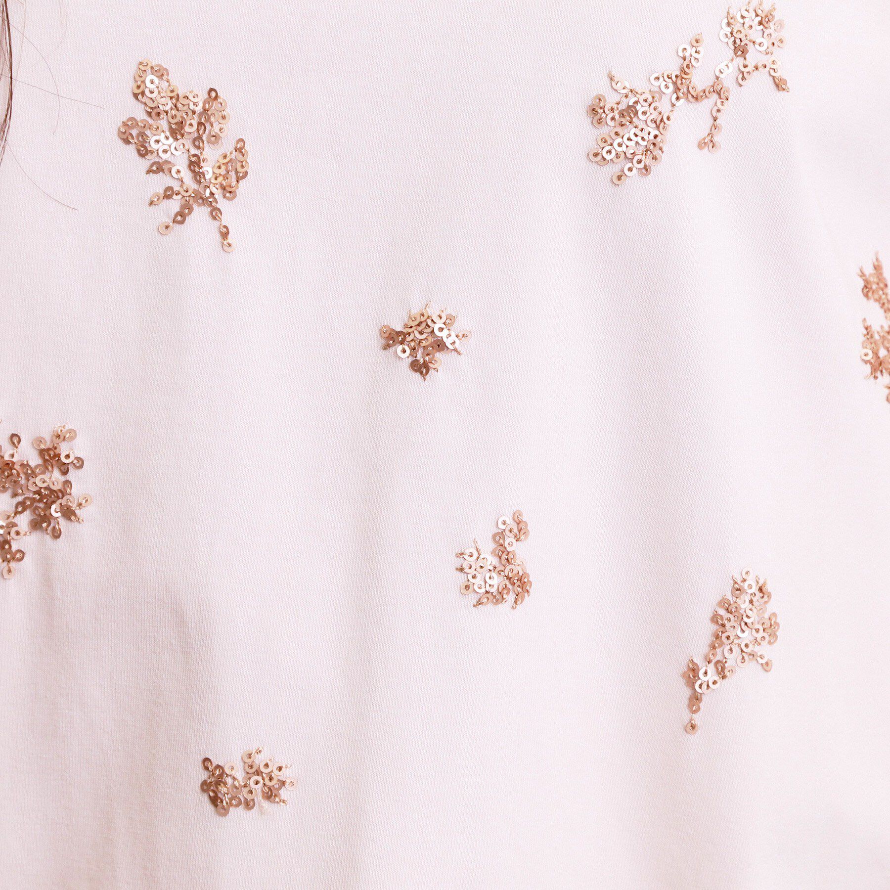 grove「フラワーモチーフスパンコールTシャツ」|Tシャツ・カットソー|