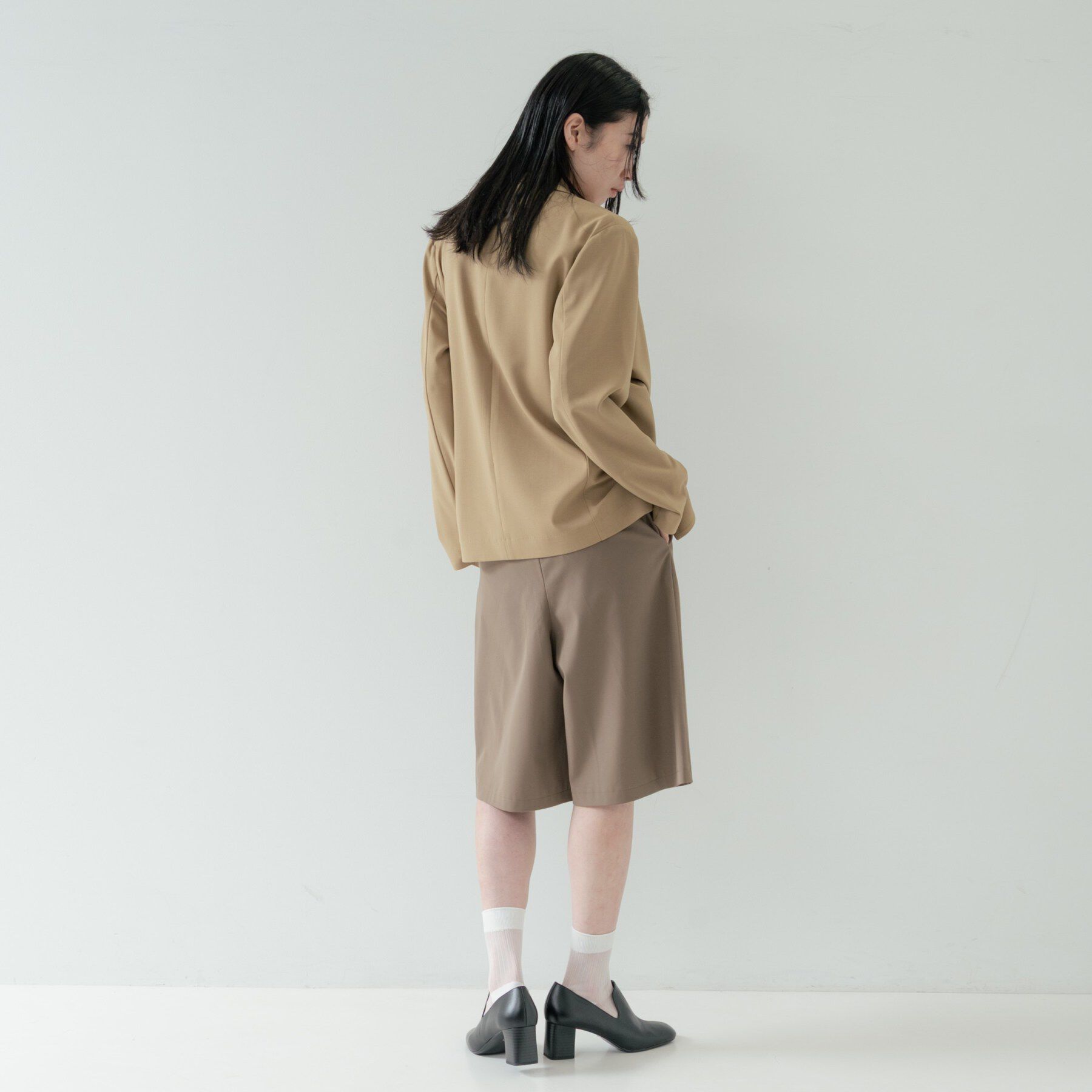 GALLEST「Comfy SET UP｜ダブルブレストイージージャケット【セットアップ対応／通勤／カセット服／接触」|テーラードジャケット|