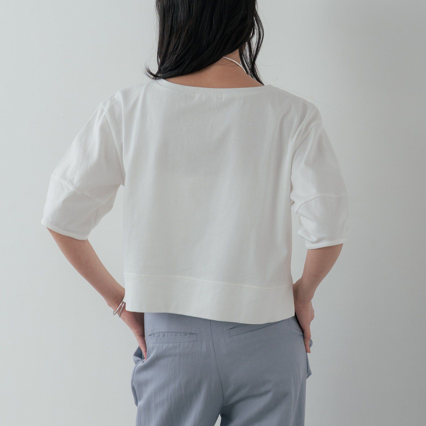 GALLEST「ハーフスリーブフォルムカットソー【再入荷／マシンウォッシュ／接触冷感】」|Tシャツ・カットソー|