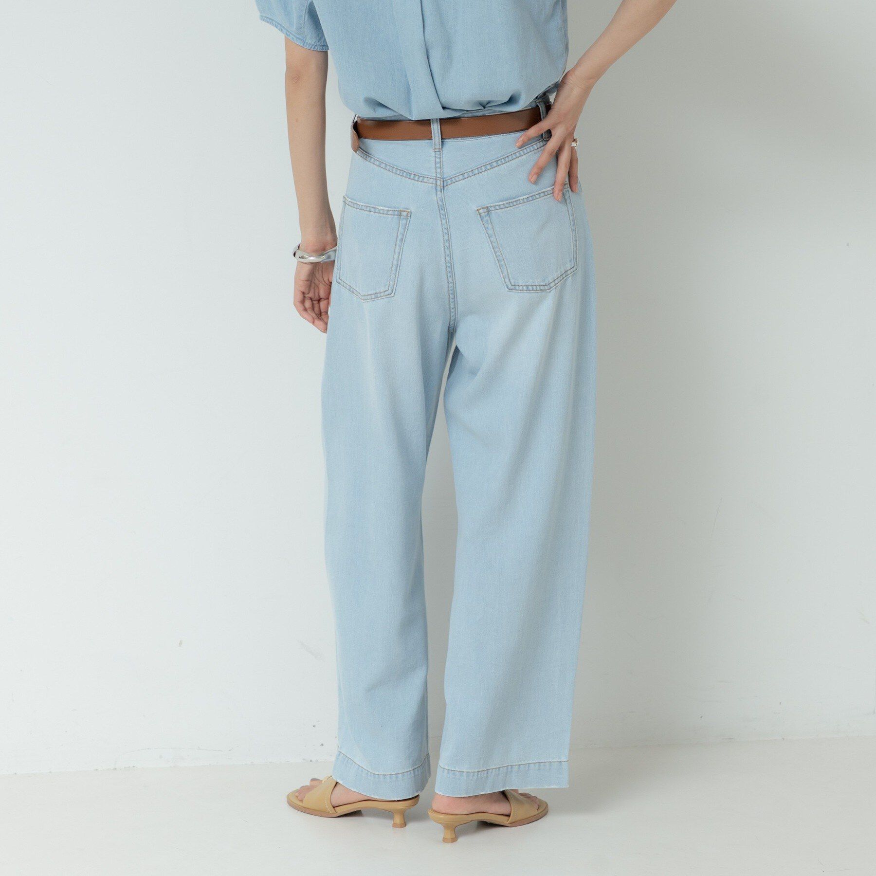 GALLEST「ハイライズワイドデニム【再入荷／マシンウォッシャブル】」|デニム|