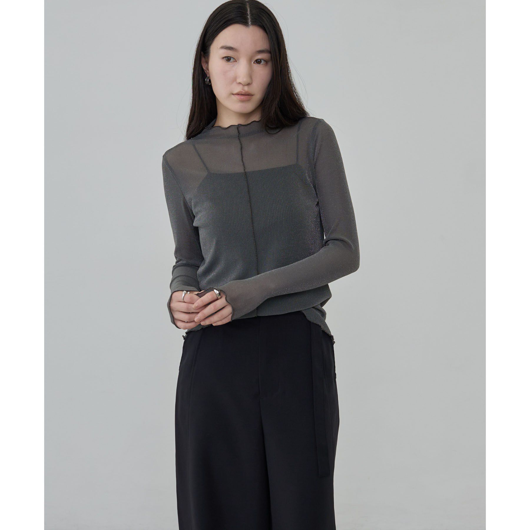 GALLEST「シアーラメハイネックカットソー」|Tシャツ・カットソー|