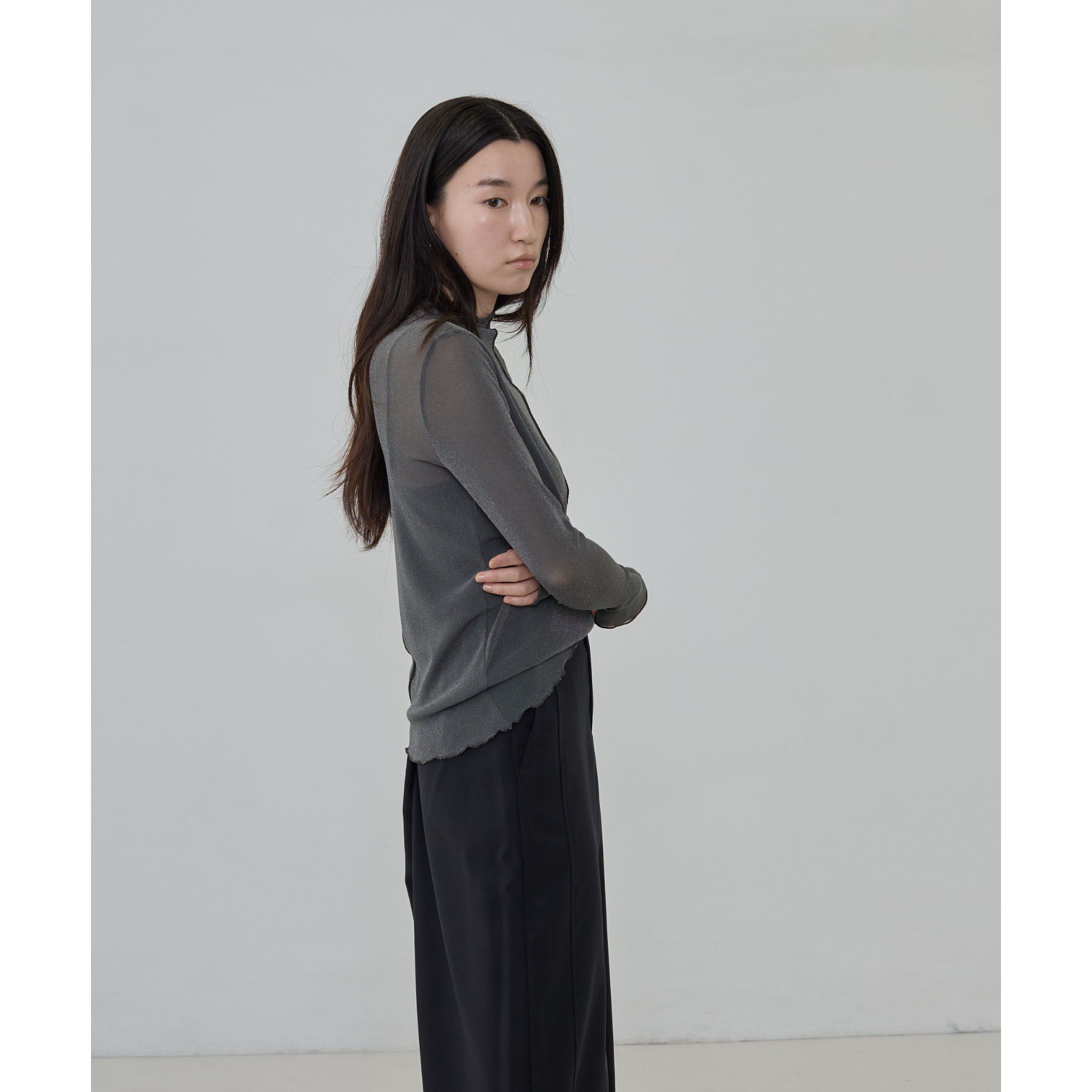 GALLEST「シアーラメハイネックカットソー」|Tシャツ・カットソー|
