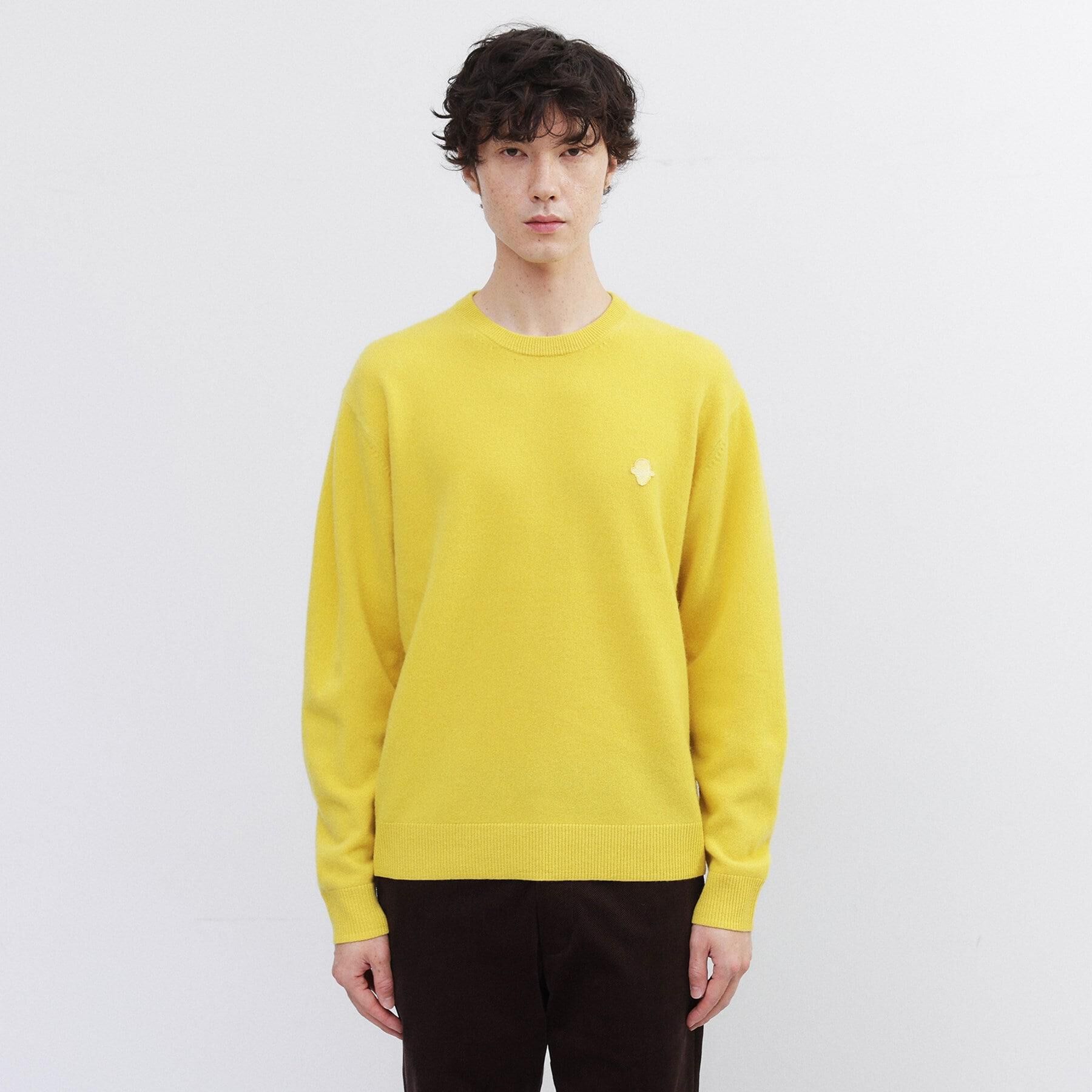 TAKEO KIKUCHI「【Air Palette Knit】ワンポイント カラーニット プルオーバー」|ニット・セーター|