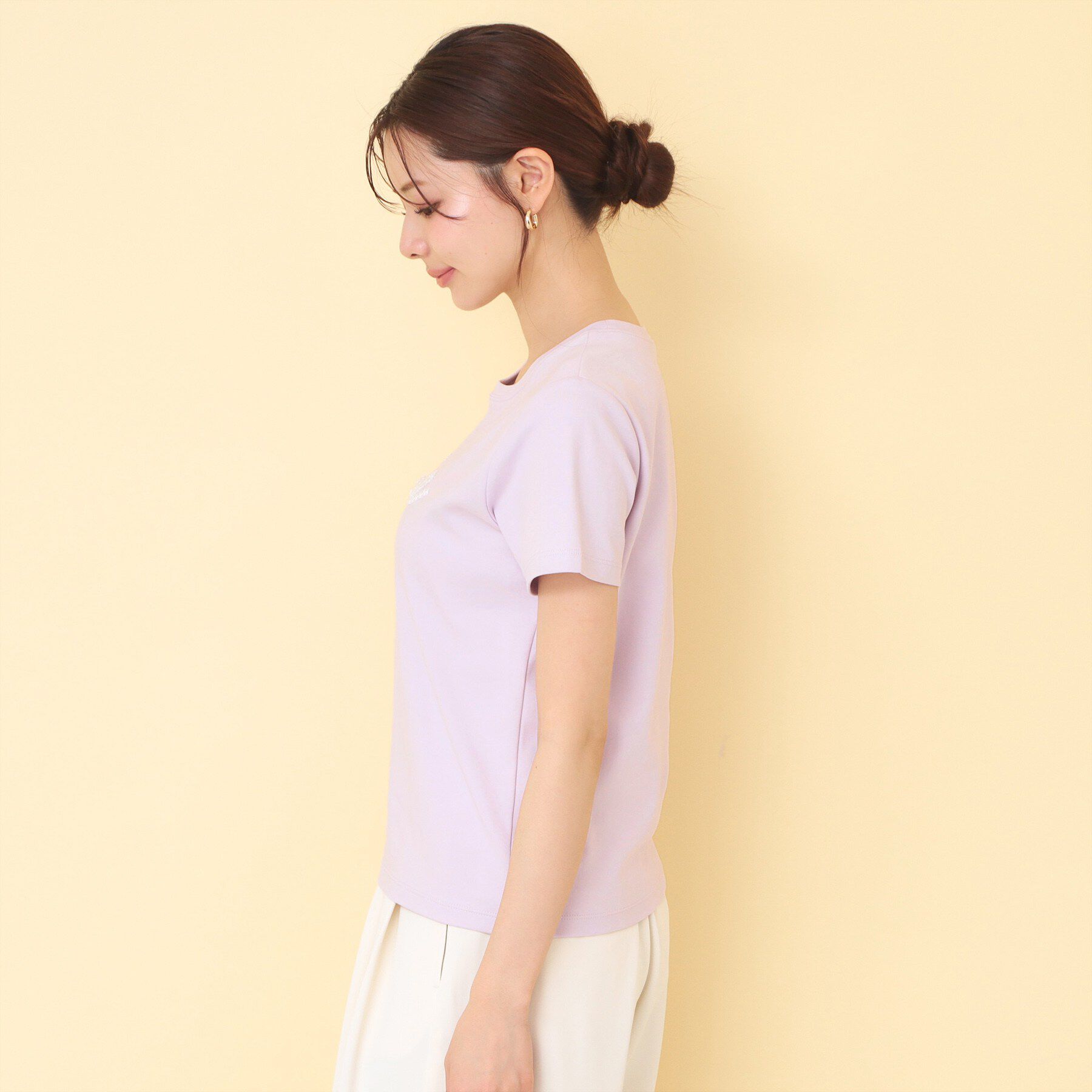 index「【接触冷感/UVケア】リボンテープロゴTシャツ《洗濯機OK》」|Tシャツ・カットソー|