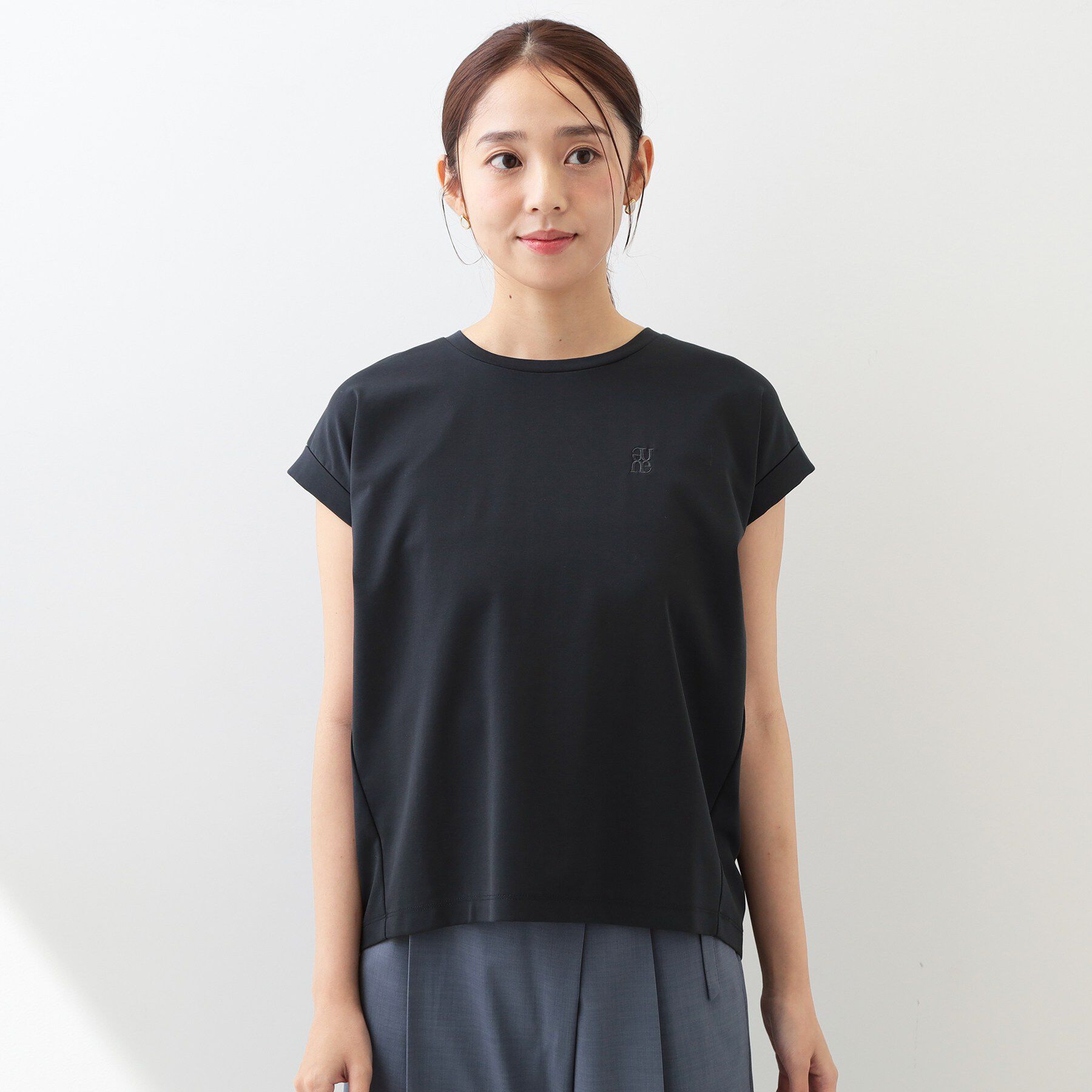 index「【接触冷感／UV】ワンポイント刺繍Tシャツ《7col／XS~3L／洗濯機OK》」|Tシャツ・カットソー|