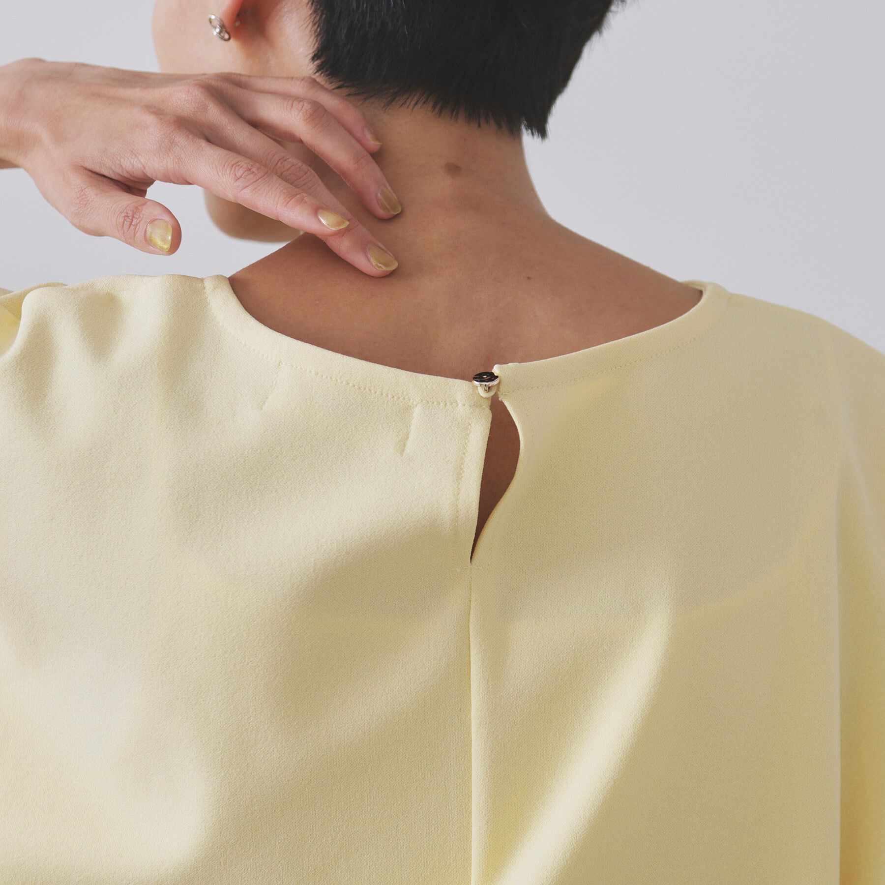 OPAQUE.CLIP「ギャザードルマンスリーブトップス【UV／吸水速乾／洗濯機洗い可】」|Tシャツ・カットソー|