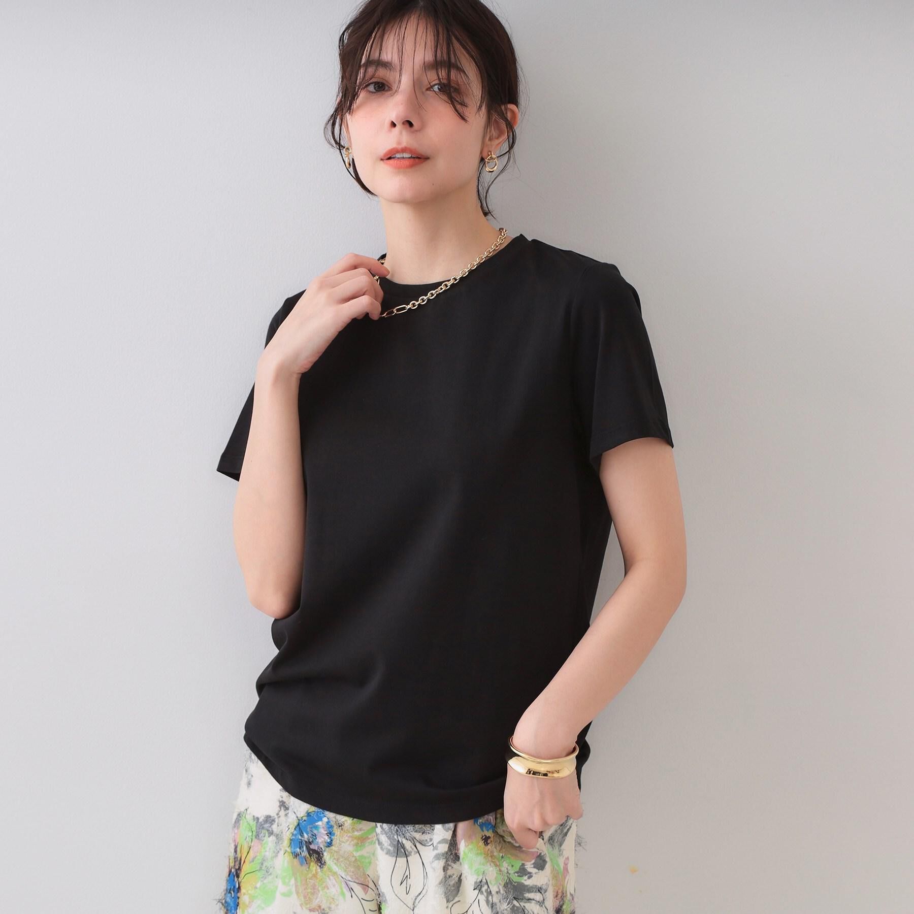 OPAQUE.CLIP「《5色展開》ベーシックTシャツ【洗濯機洗い可／UV／接触冷感】」|Tシャツ・カットソー|