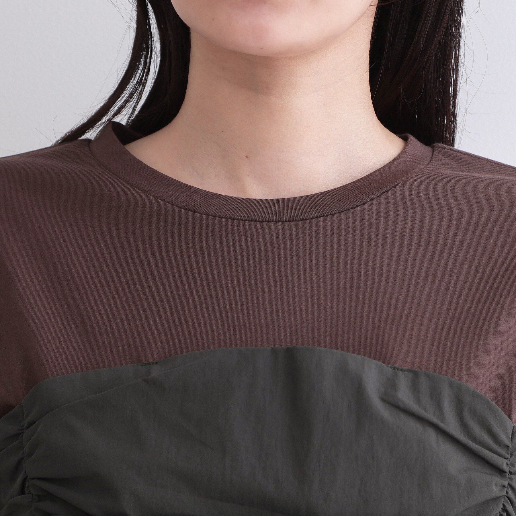 OPAQUE.CLIP「ビスチェドッキングカットソー【洗濯機OK】」|Tシャツ・カットソー|