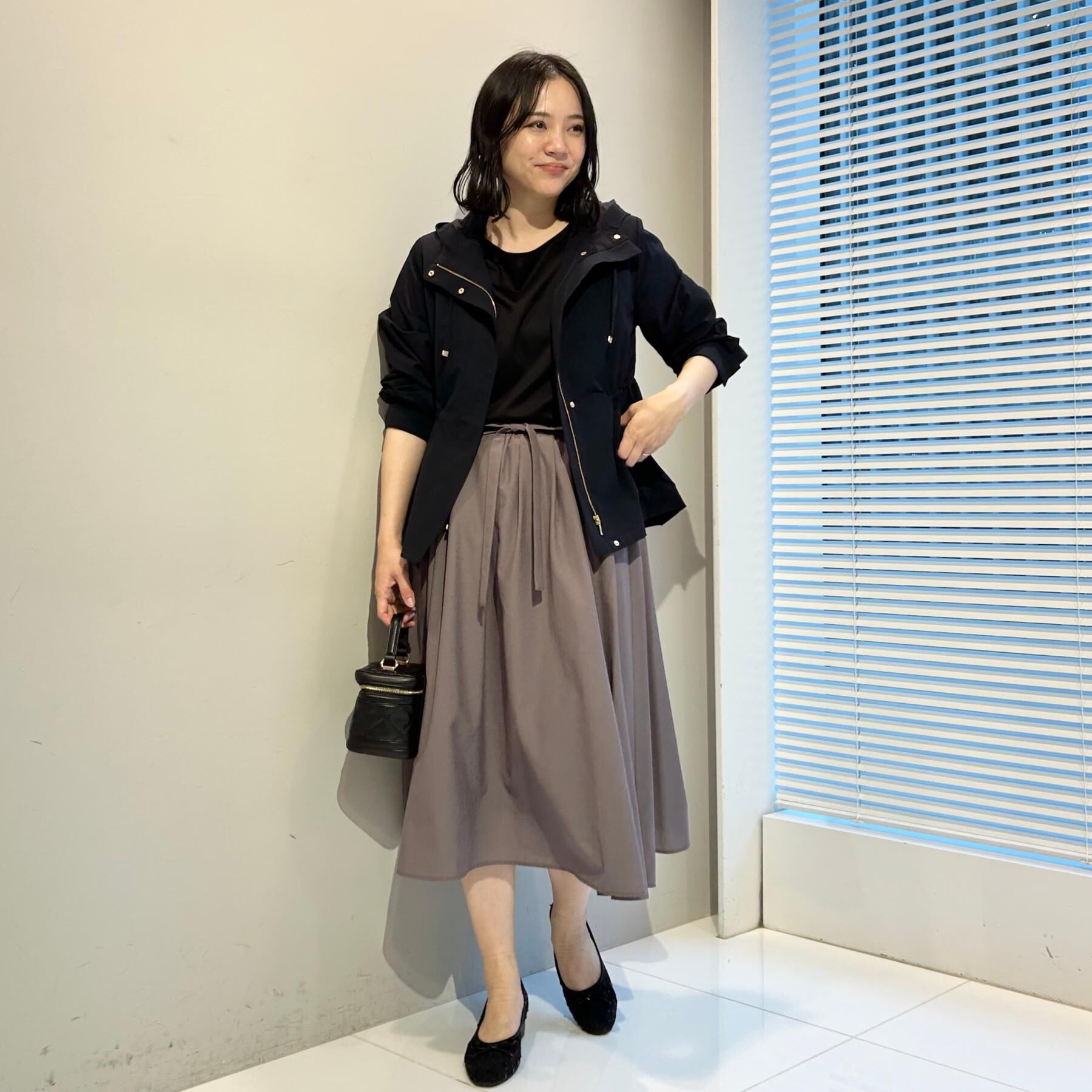 Couture broach「【洗える】パレットボイル 細リボン付きスカート」|スカート|