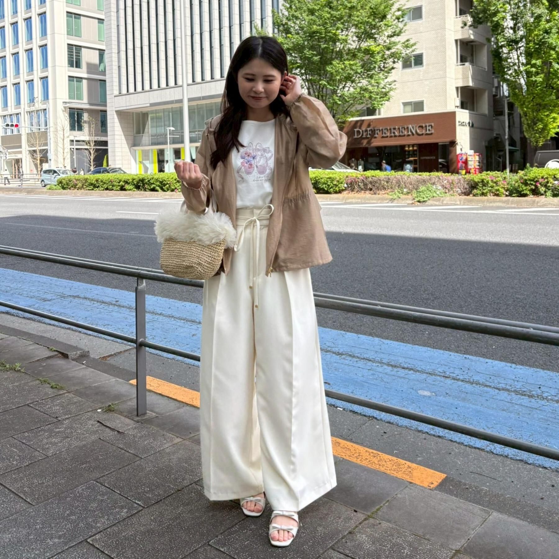 Couture broach「【接触冷感・UVカット・洗える】トゥシューズプリントTシャツ」|Tシャツ・カットソー|