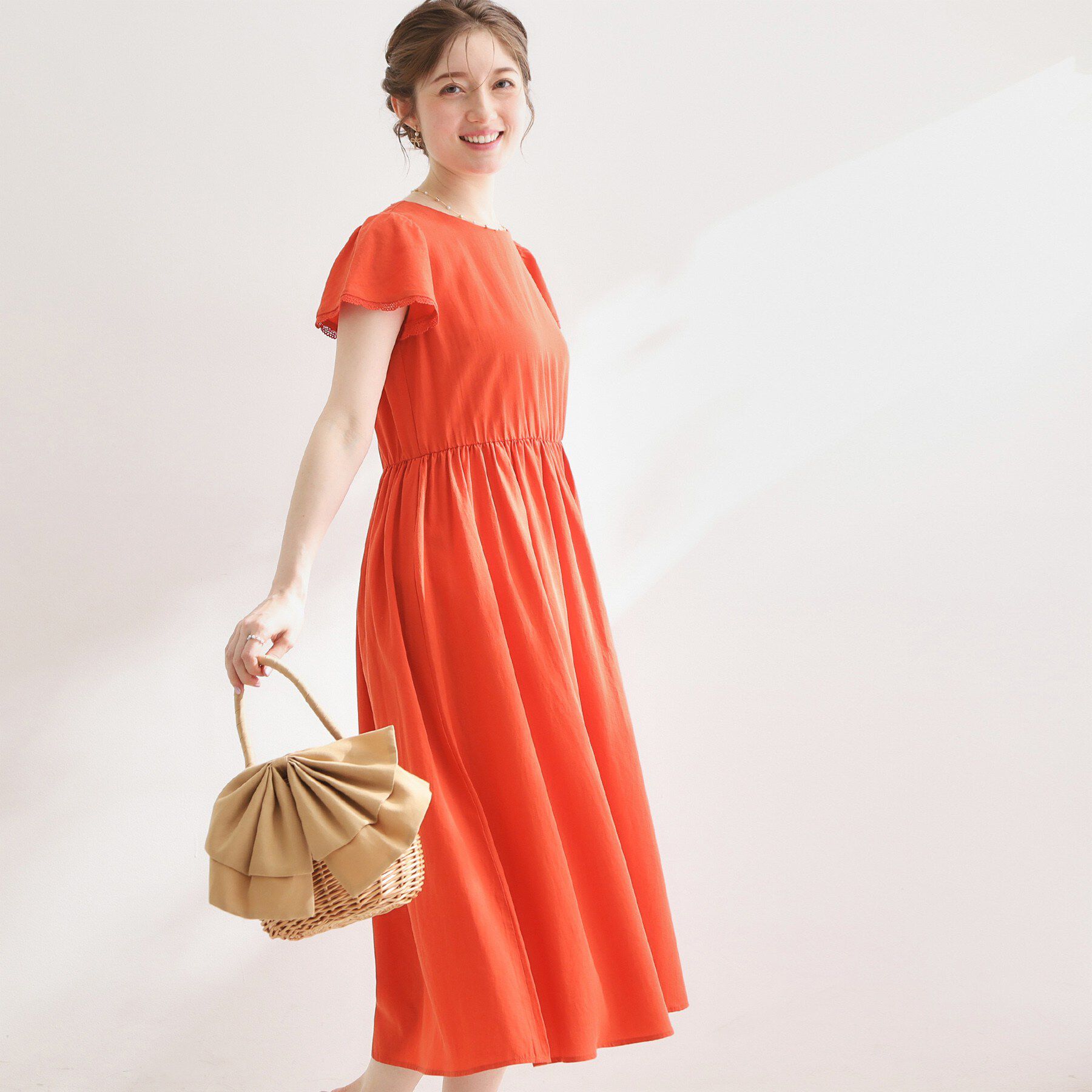 Couture broach「【洗える】バックリボンOP」|ワンピース|