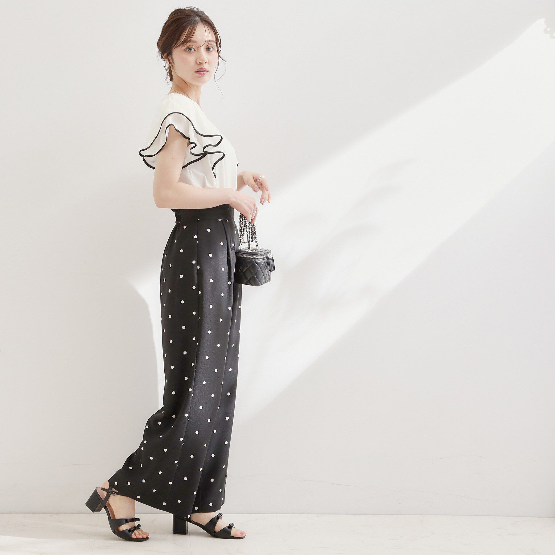 Couture broach「【接触冷感・UVカット・洗える】ラッフル フレアスリーブ トップス」|Tシャツ・カットソー|