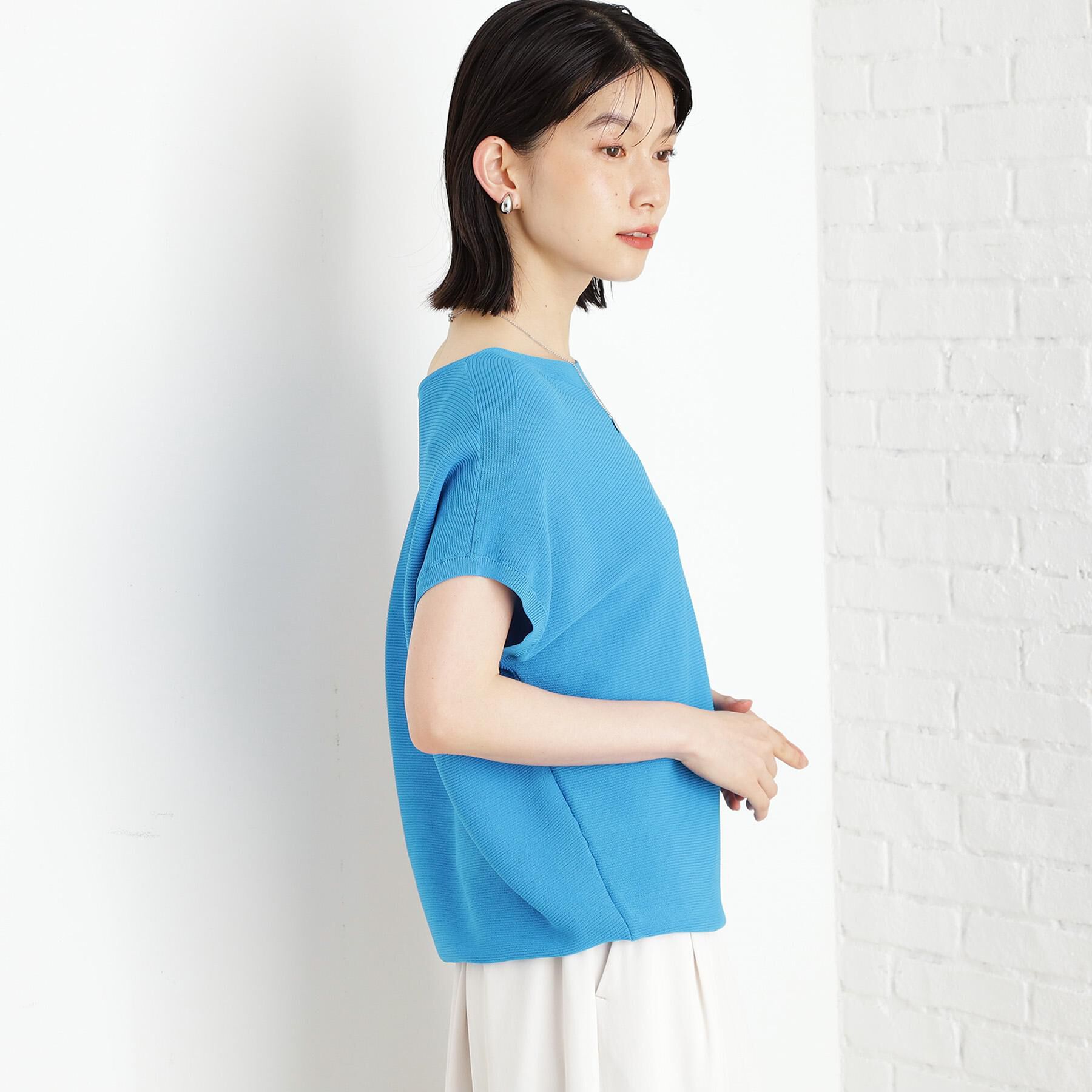 THE SHOP TK「【6色展開】さらさらフレンチニット【毛玉になりにくい/洗濯機OK】」|ニット・セーター|