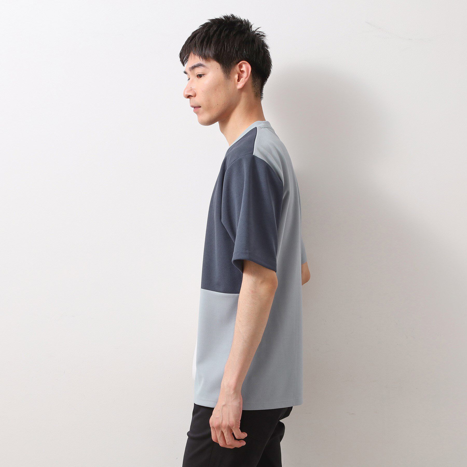 THE SHOP TK「ツイルブロッキング 半袖Tシャツ 洗濯機OK」|Tシャツ・カットソー|
