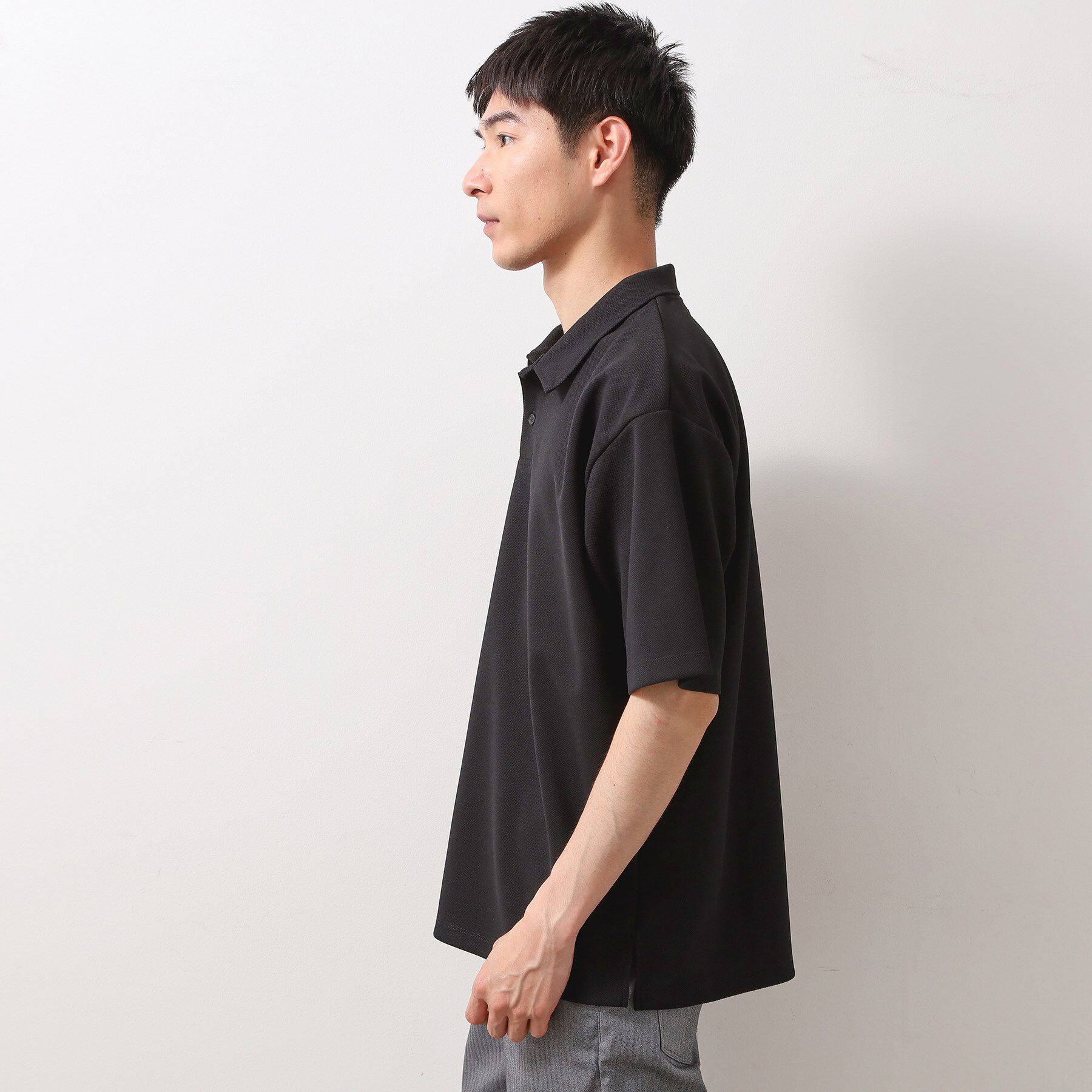 THE SHOP TK「ドライタッチカノコポロシャツ 洗濯機OK」|ポロシャツ|