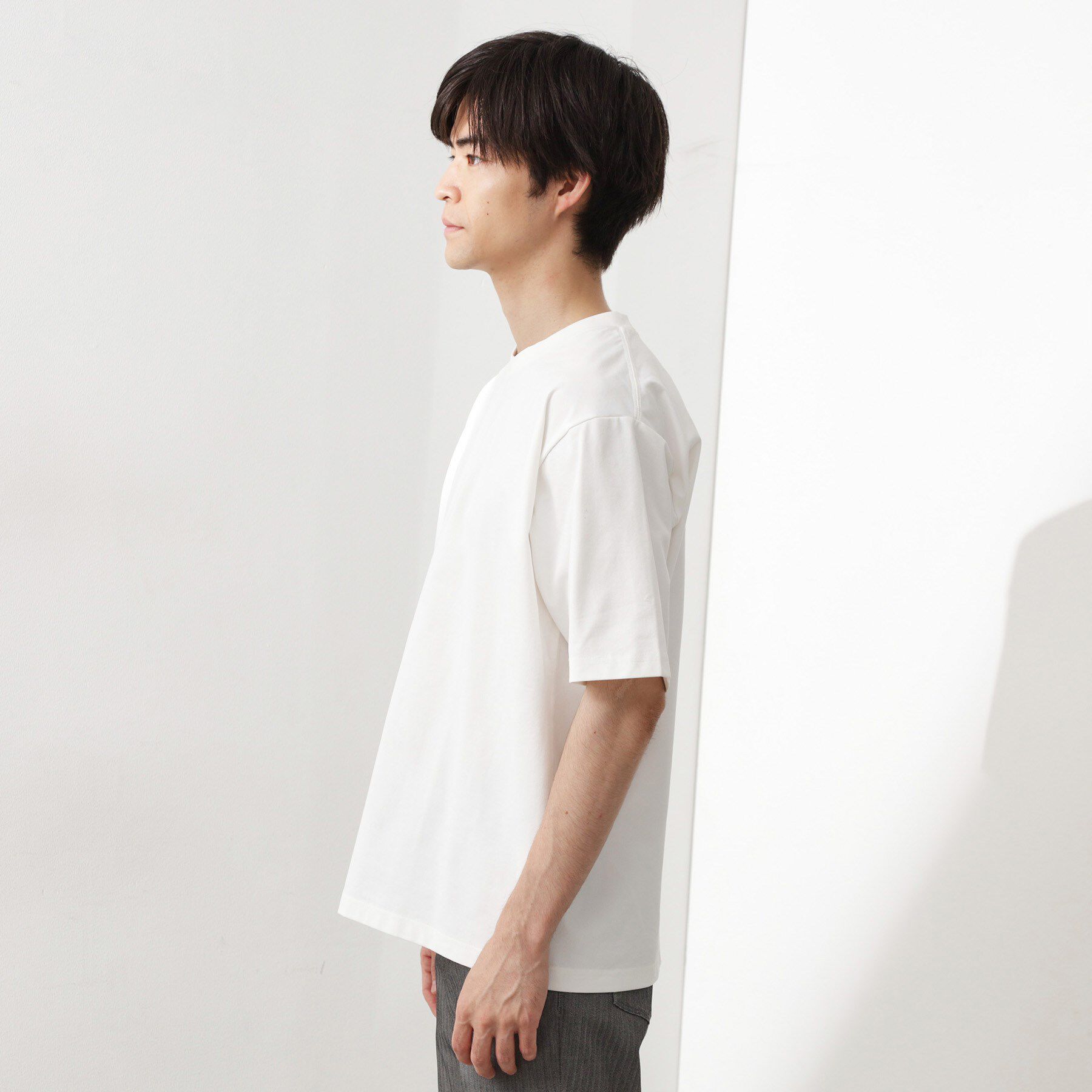 THE SHOP TK「【セットでお買い得！！】長袖カーディガン＋半袖Tシャツ　洗濯機OK/吸水速乾(Tシャツのみ)」|カーディガン|