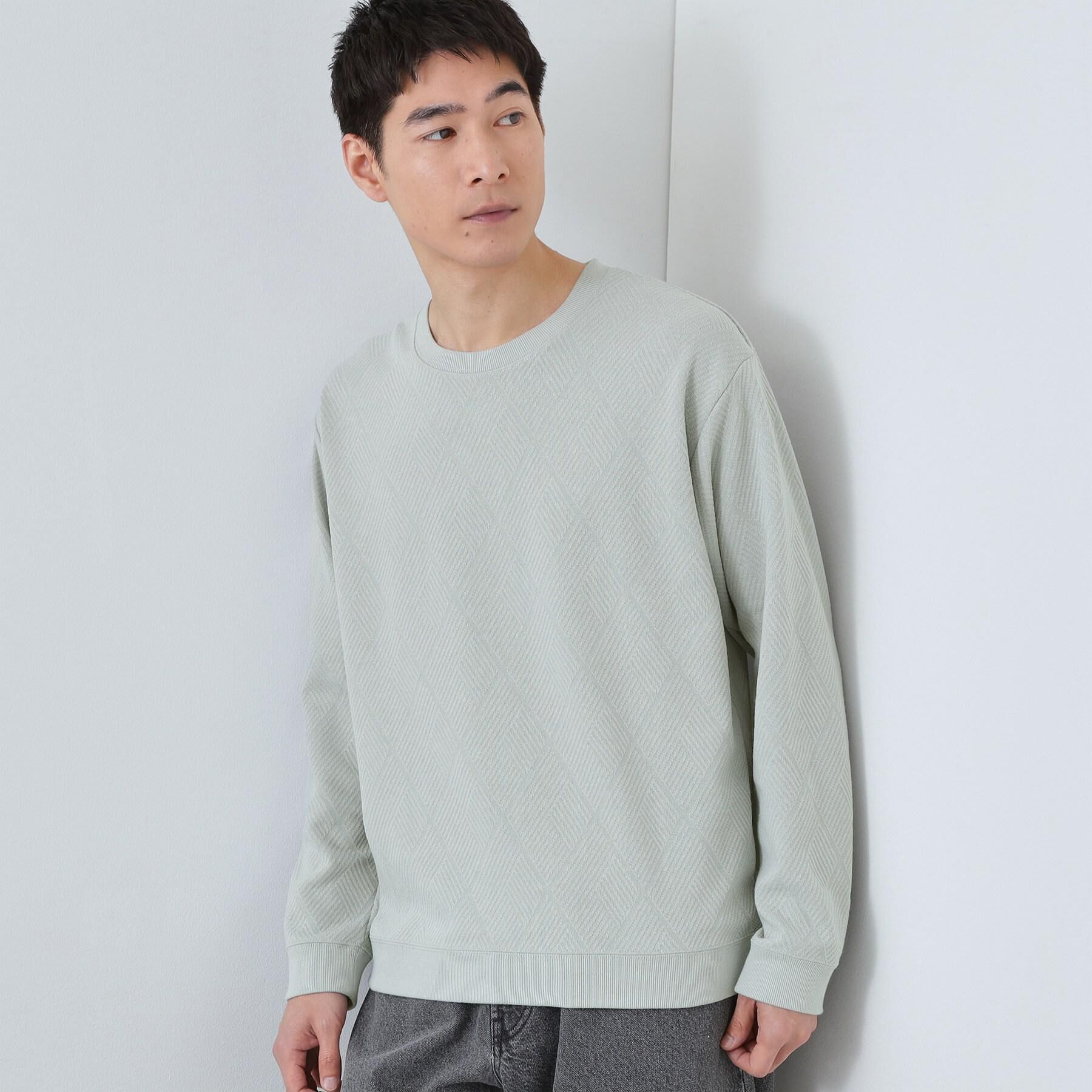 THE SHOP TK「【大人のデイリースタイルを格上げ】ジャカードリンクススウエット　洗濯機OK」|パーカー|