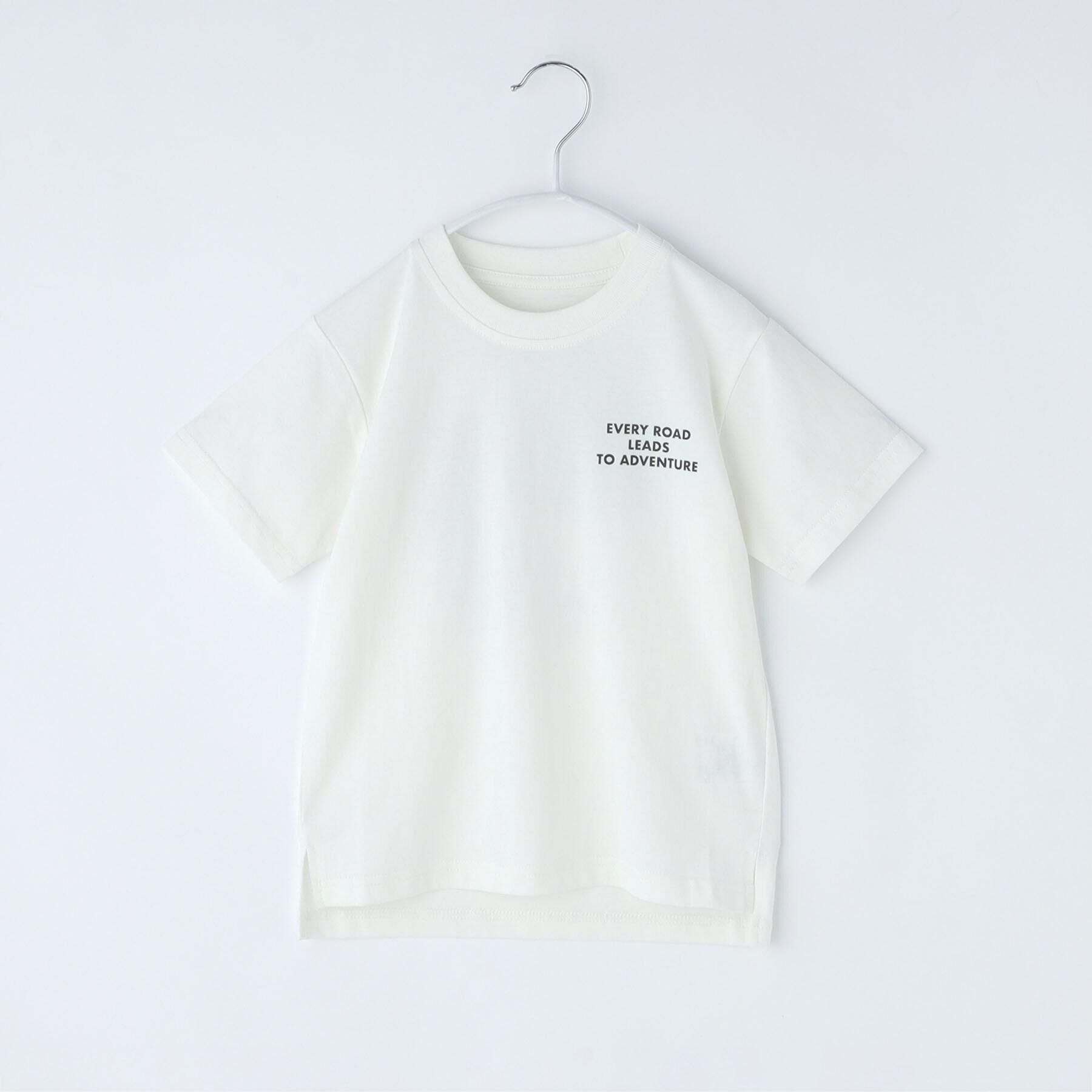 THE SHOP TK「天竺アソートプリント半袖Tシャツ 幾何学アート、スパンコール、飛行機」|Tシャツ・カットソー|