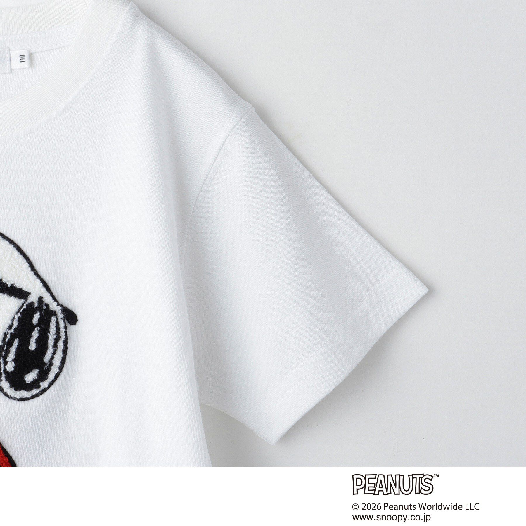 THE SHOP TK「PEANUTS ／ ピーナッツ スヌーピー さがら刺繍 半袖Tシャツ」|Tシャツ・カットソー|