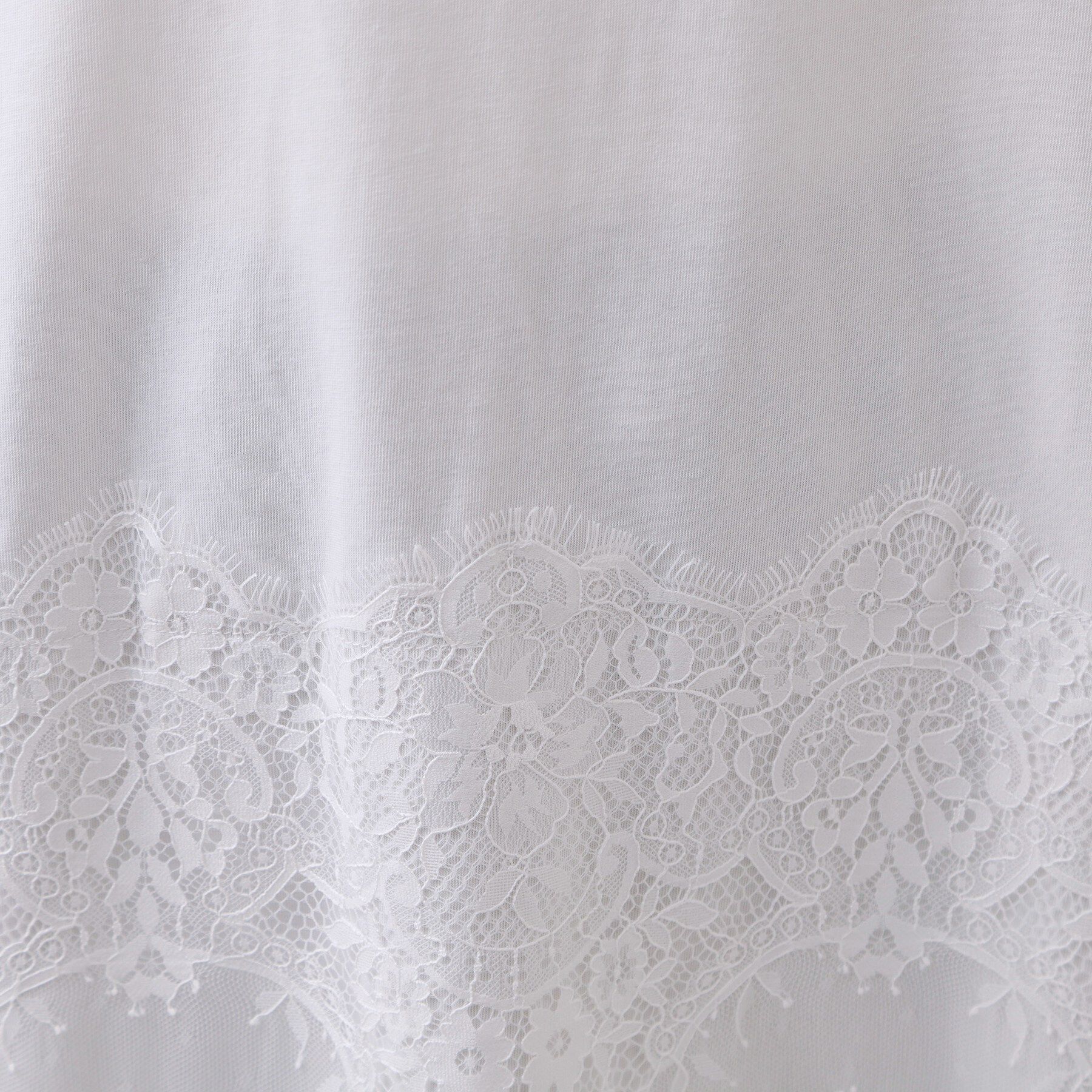 THE SHOP TK「レース切替 ロングTシャツ」|Tシャツ・カットソー|