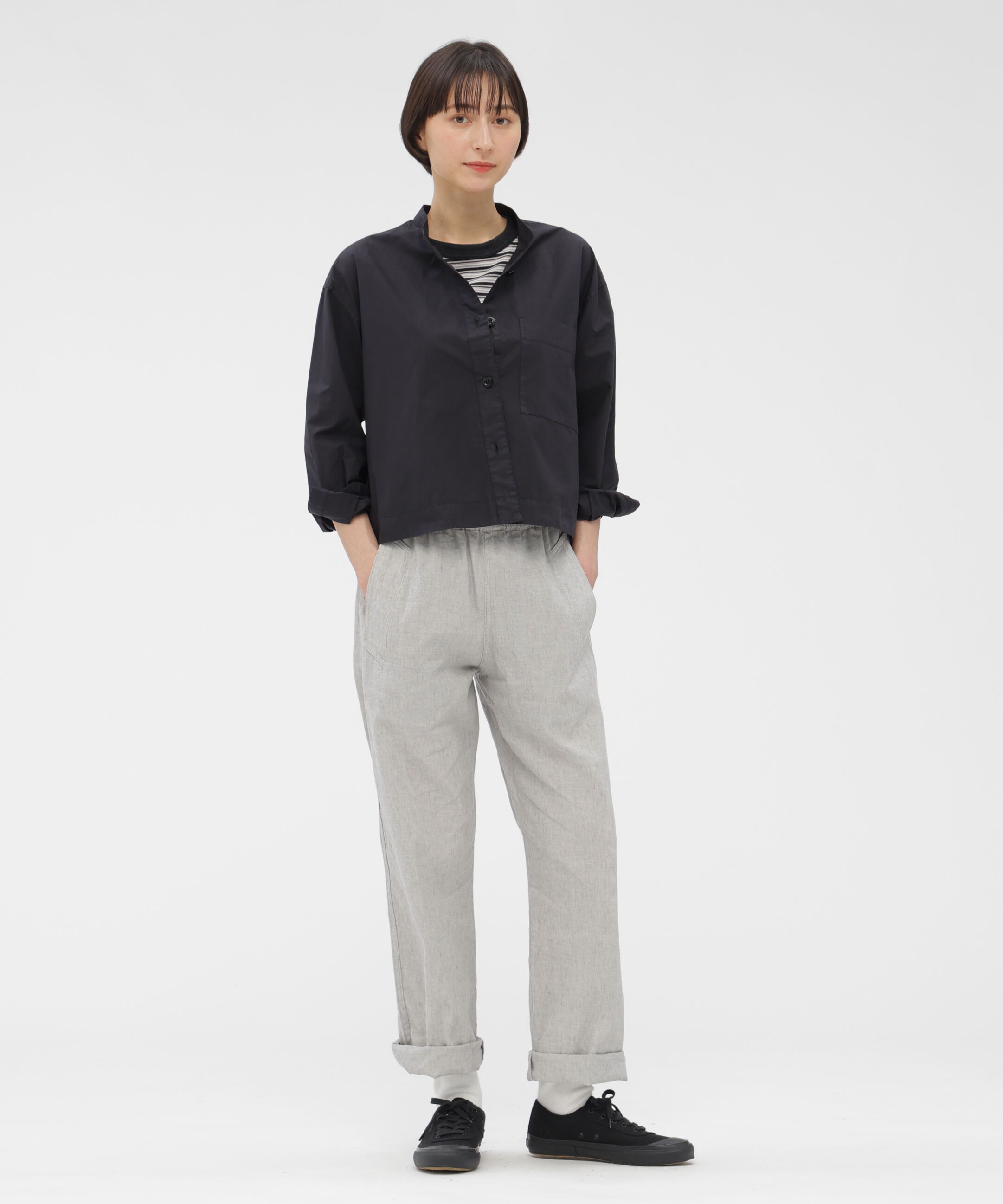 MHL.「COTTON RAMIE POPLIN SHIRT」|シャツ・ブラウス|