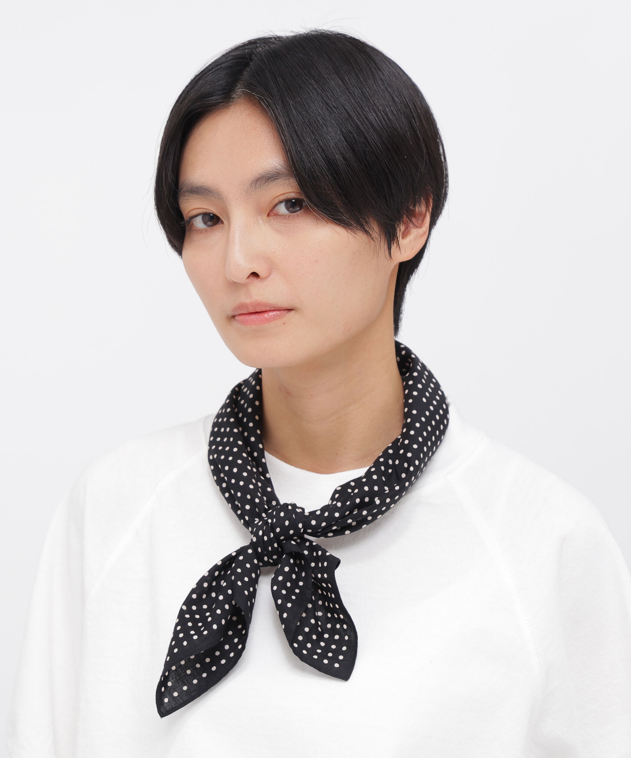 MHL.「VINTAGE SPOTS SCARF」|バンダナ・スカーフ|