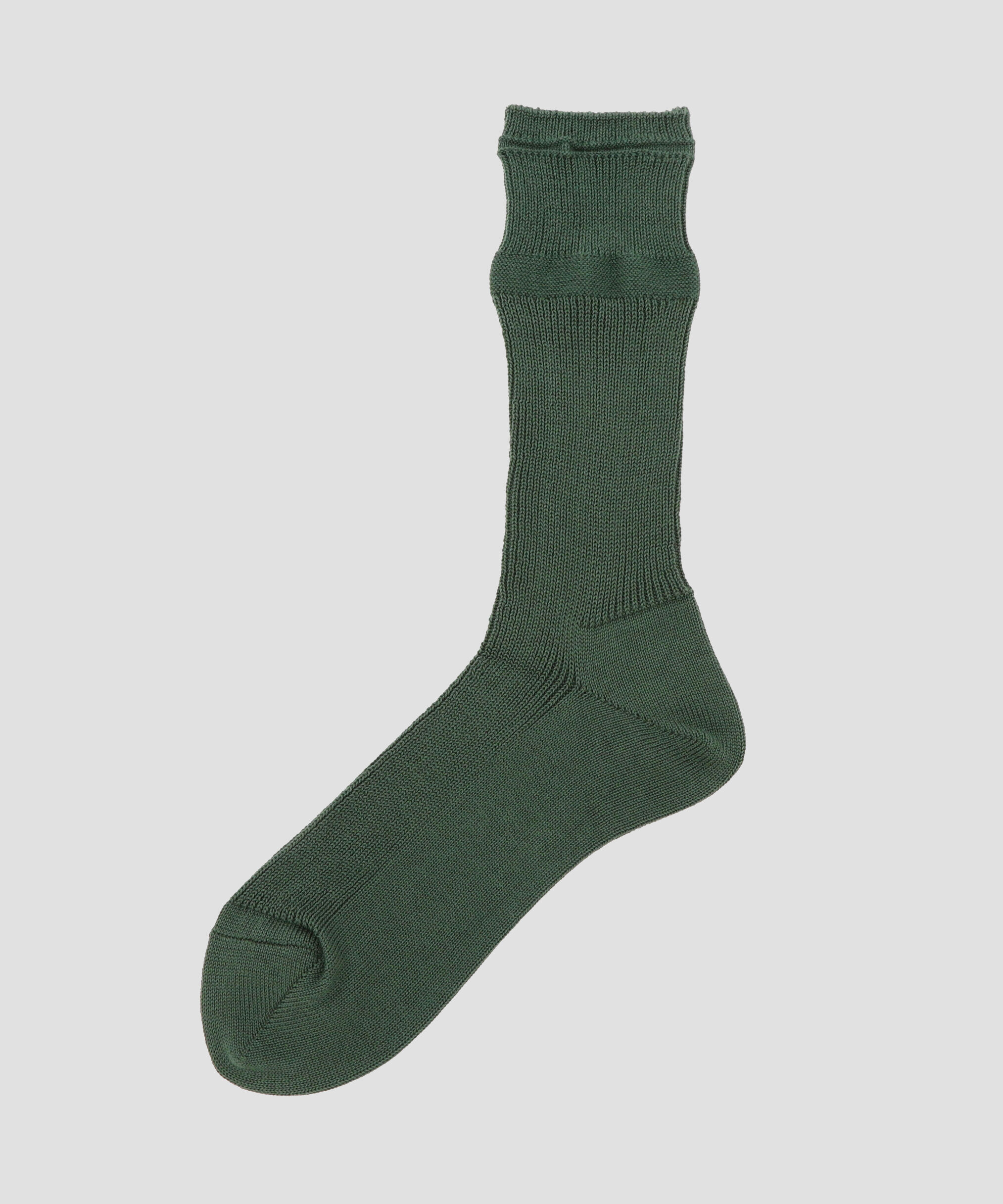 MHL.「WOMEN FINE COTTON RIB SOCKS」|ソックス|GREEN