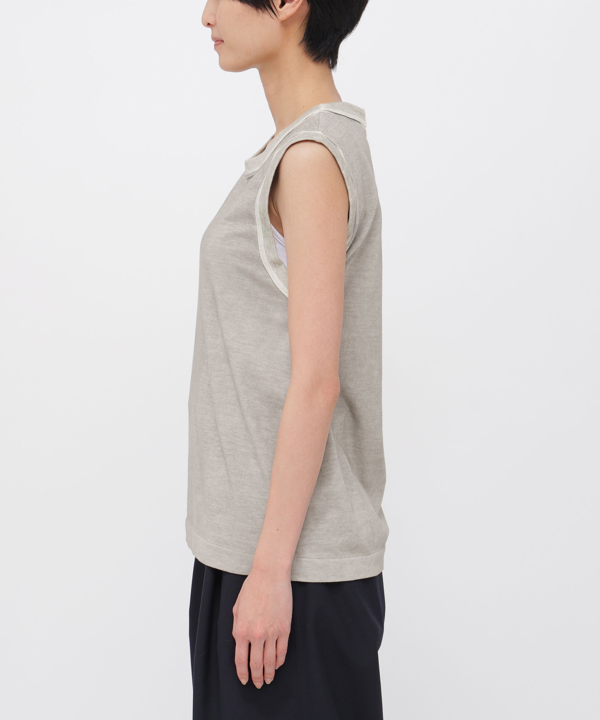 MHL.「GARMENT DYE BASIC JERSEY TOP」|Tシャツ・カットソー|