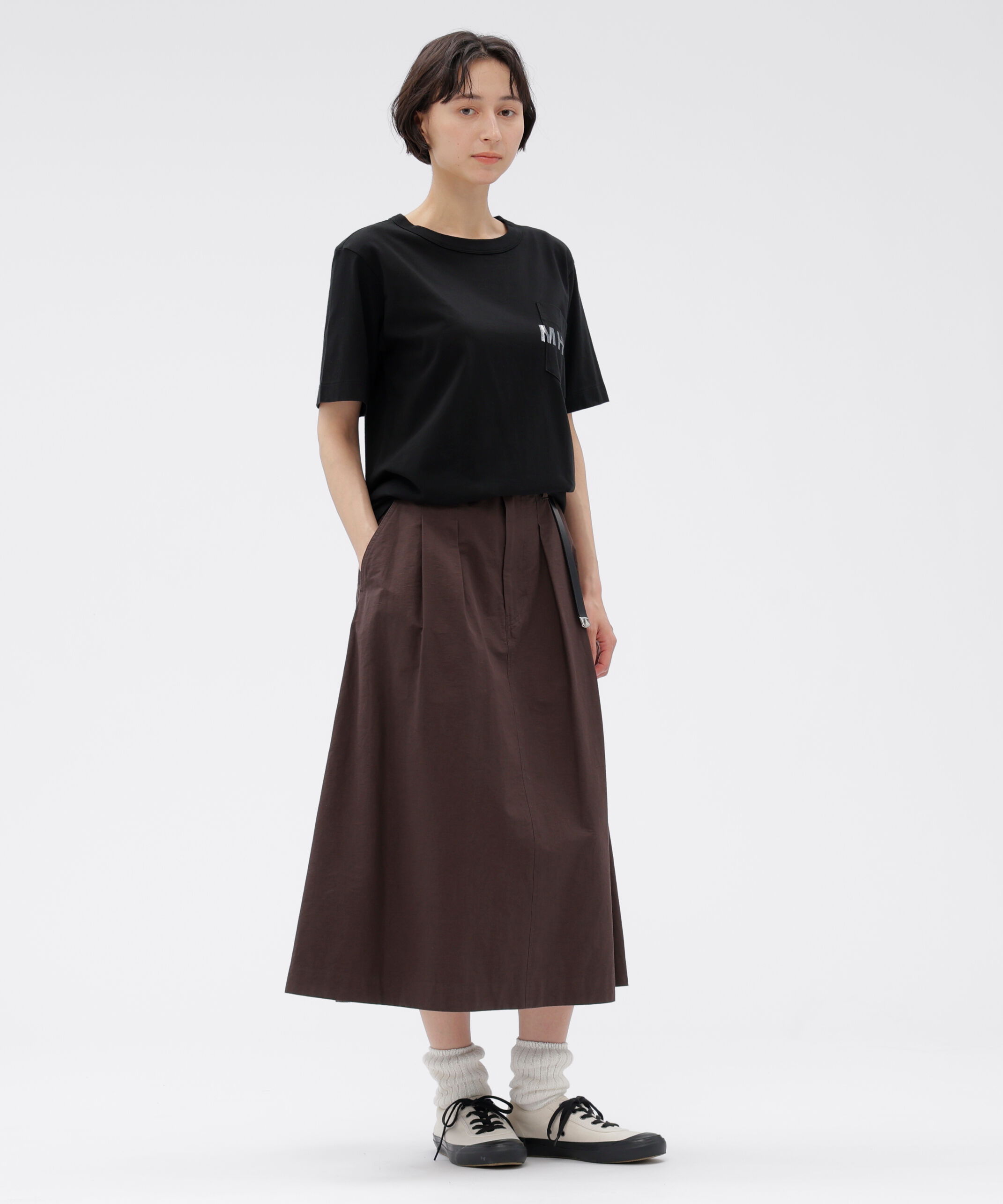 MHL.「PRINTED COTTON JERSEY TOP」|Tシャツ・カットソー|