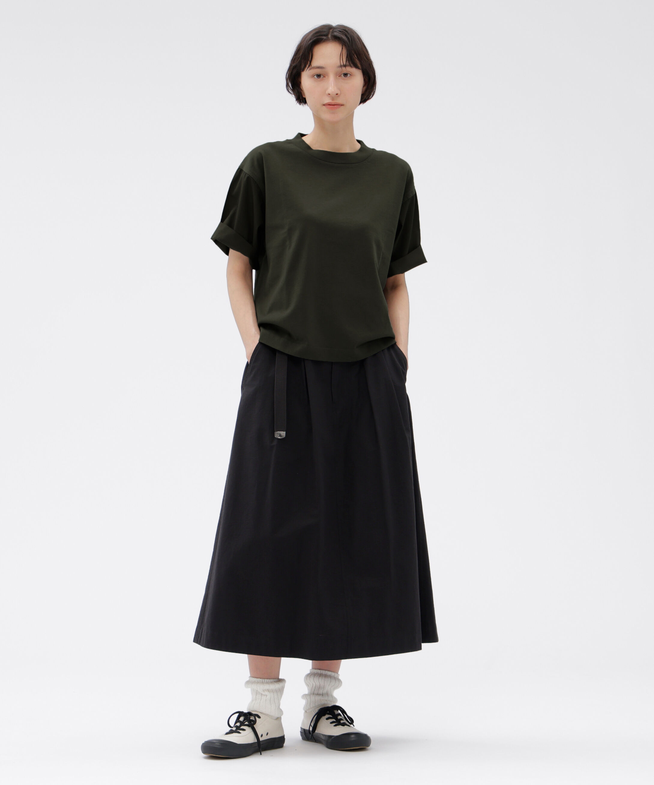 MHL.「GARMENT DYE COTTON JERSEY TOP」|Tシャツ・カットソー|