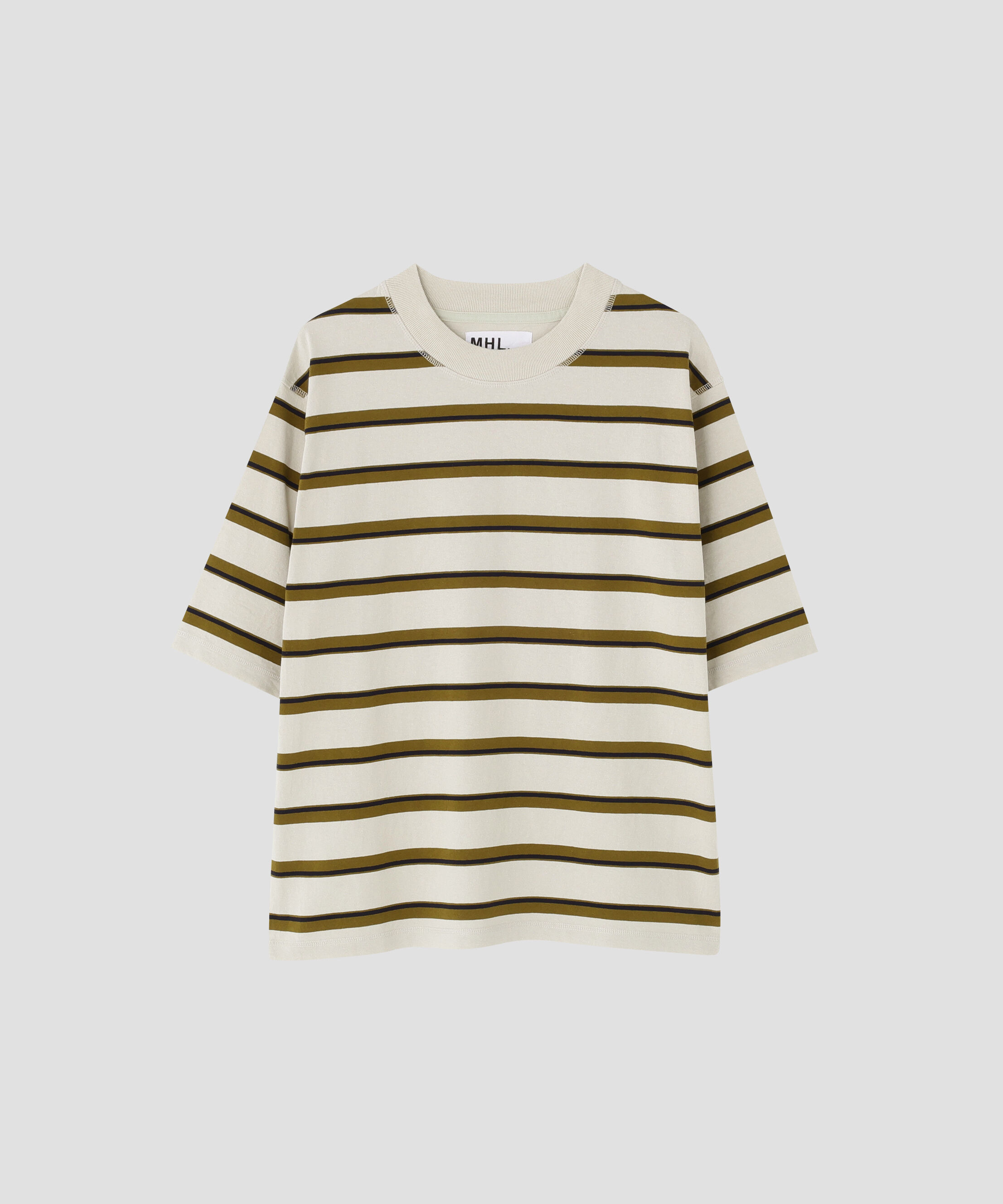 MHL.「OUTLINE STRIPE JERSEY TOP」|Tシャツ・カットソー|