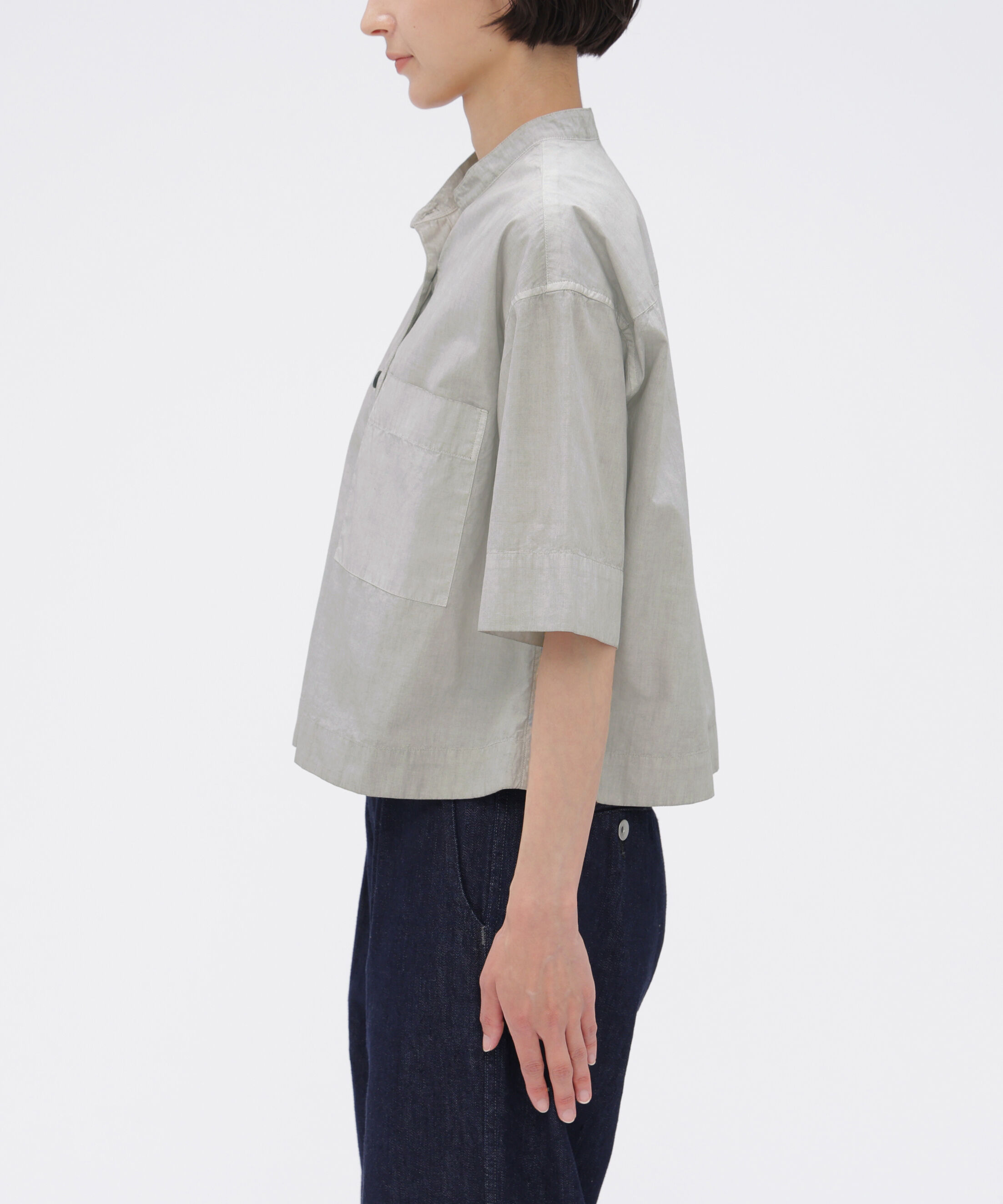 MHL.「CARBON DYED COTTON POPLIN SHIRT」|シャツ・ブラウス|