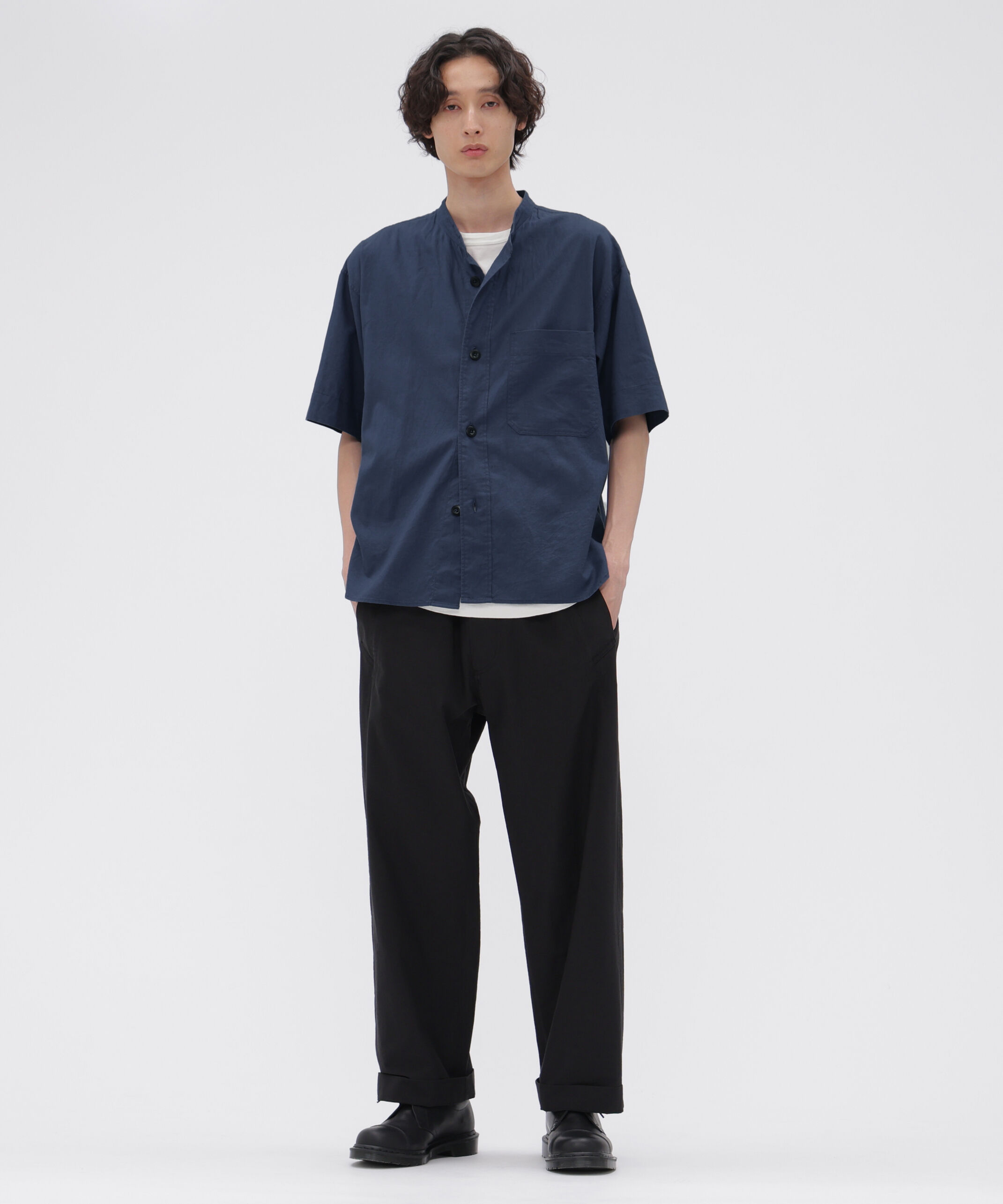 MHL.「SURFACE DYED COTTON LINEN SHIRT」|シャツ・ブラウス|