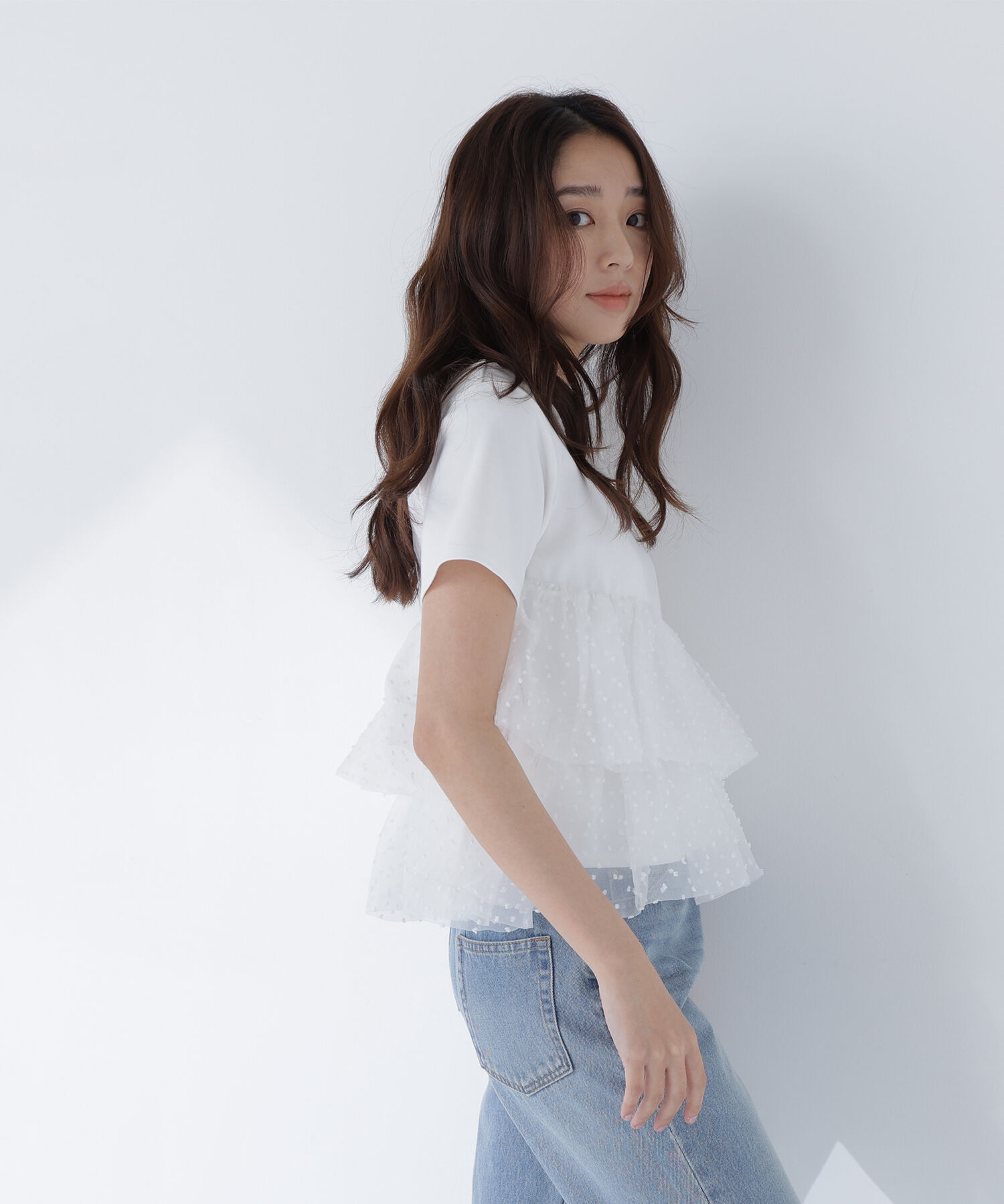  「カットドビーティアードカットソー」|Tシャツ・カットソー|