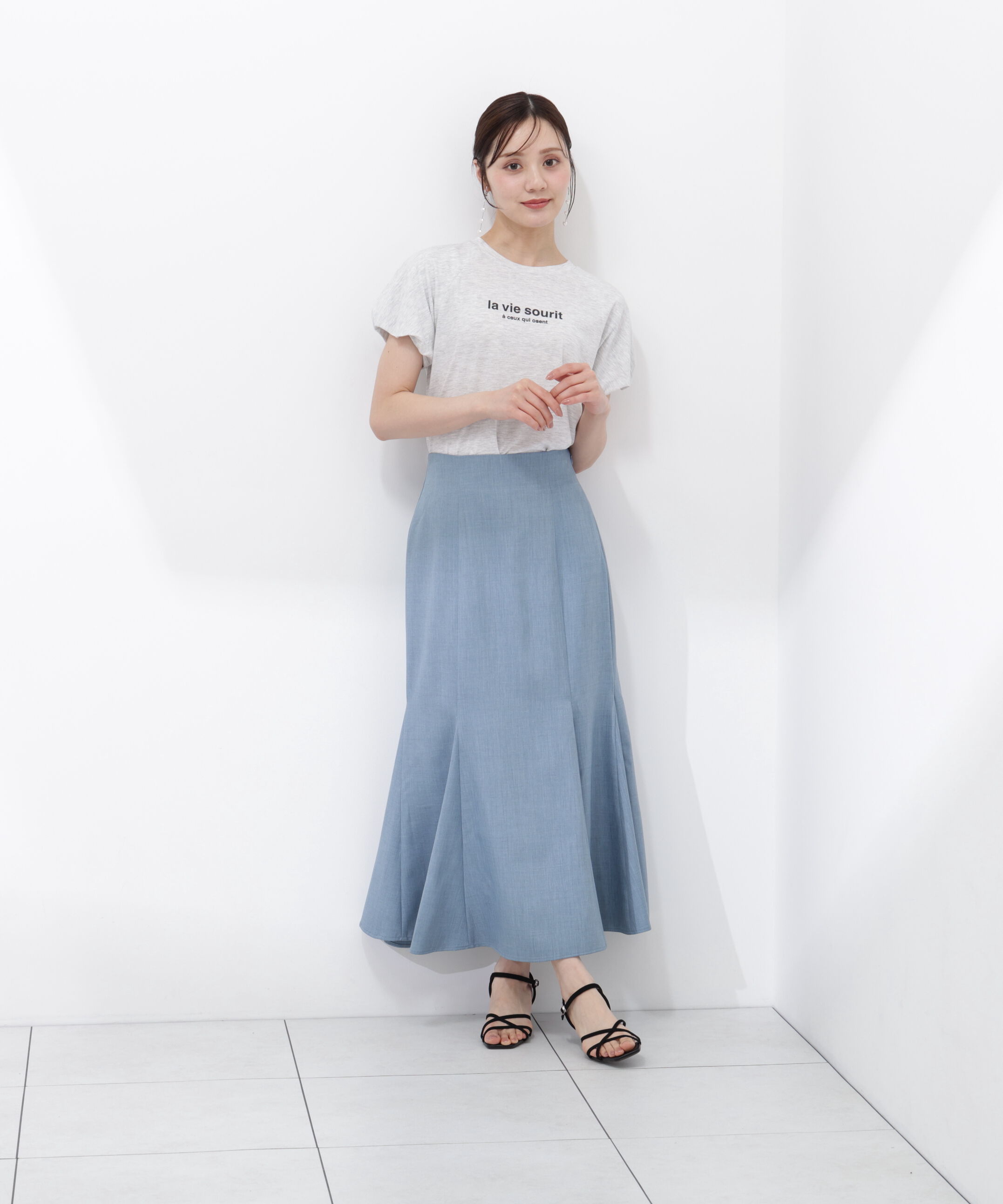 PROPORTION BODY DRESSING「＜青島心さん着用＞ハイウエストマーメイドスカート」|スカート|グリーン