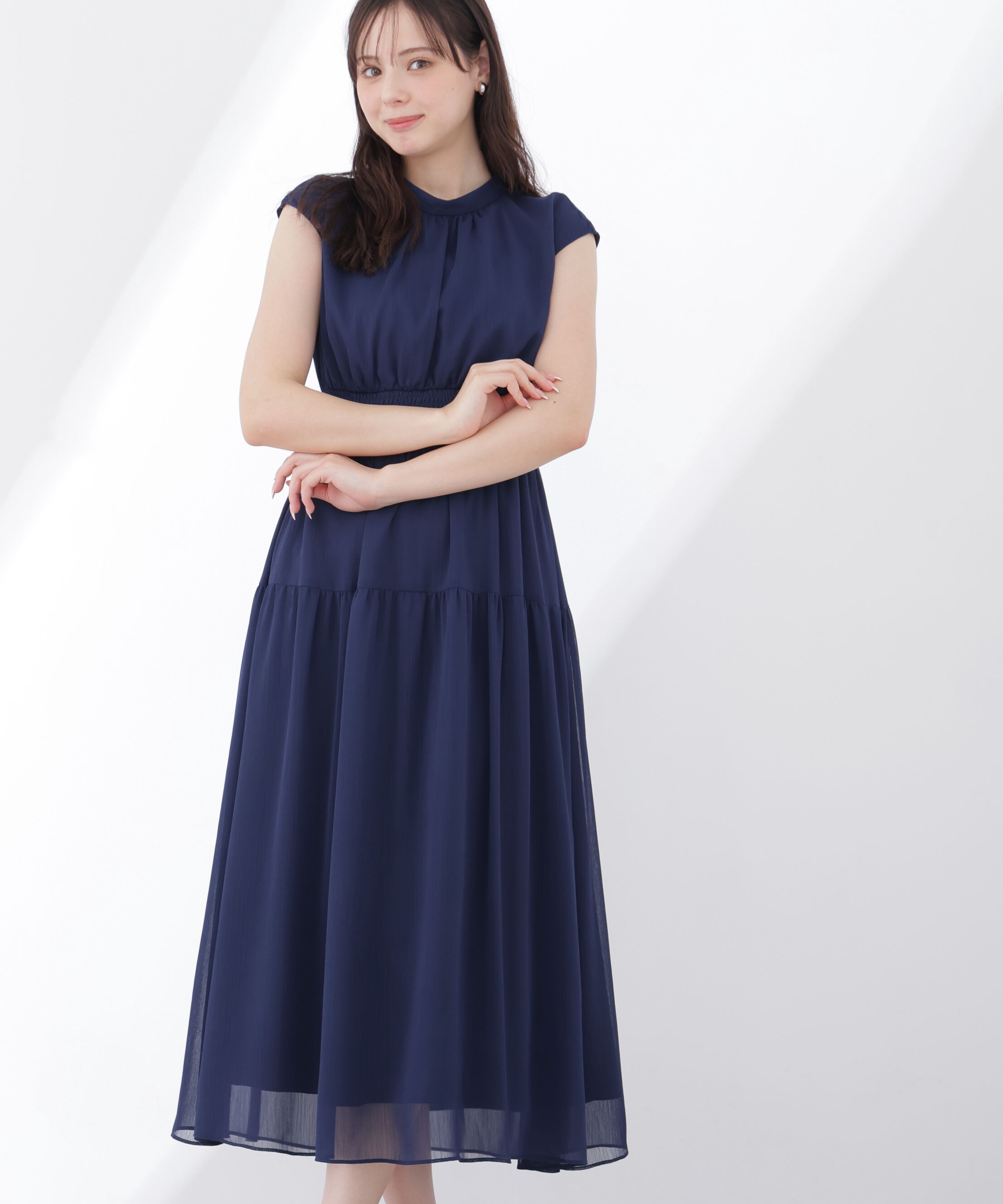 PROPORTION BODY DRESSING「ウエストシャーリングワンピース」|ワンピース|