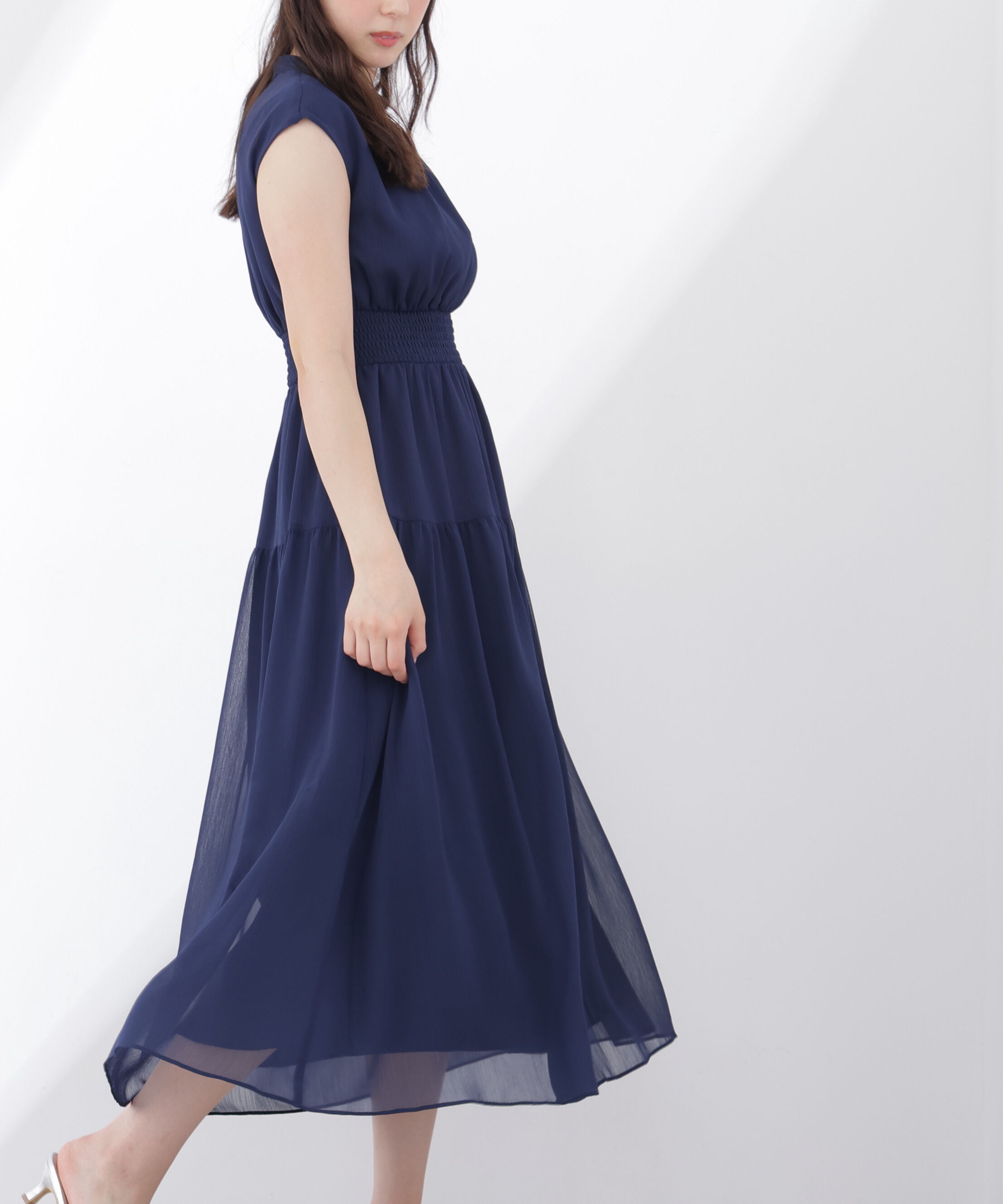 PROPORTION BODY DRESSING「ウエストシャーリングワンピース」|ワンピース|