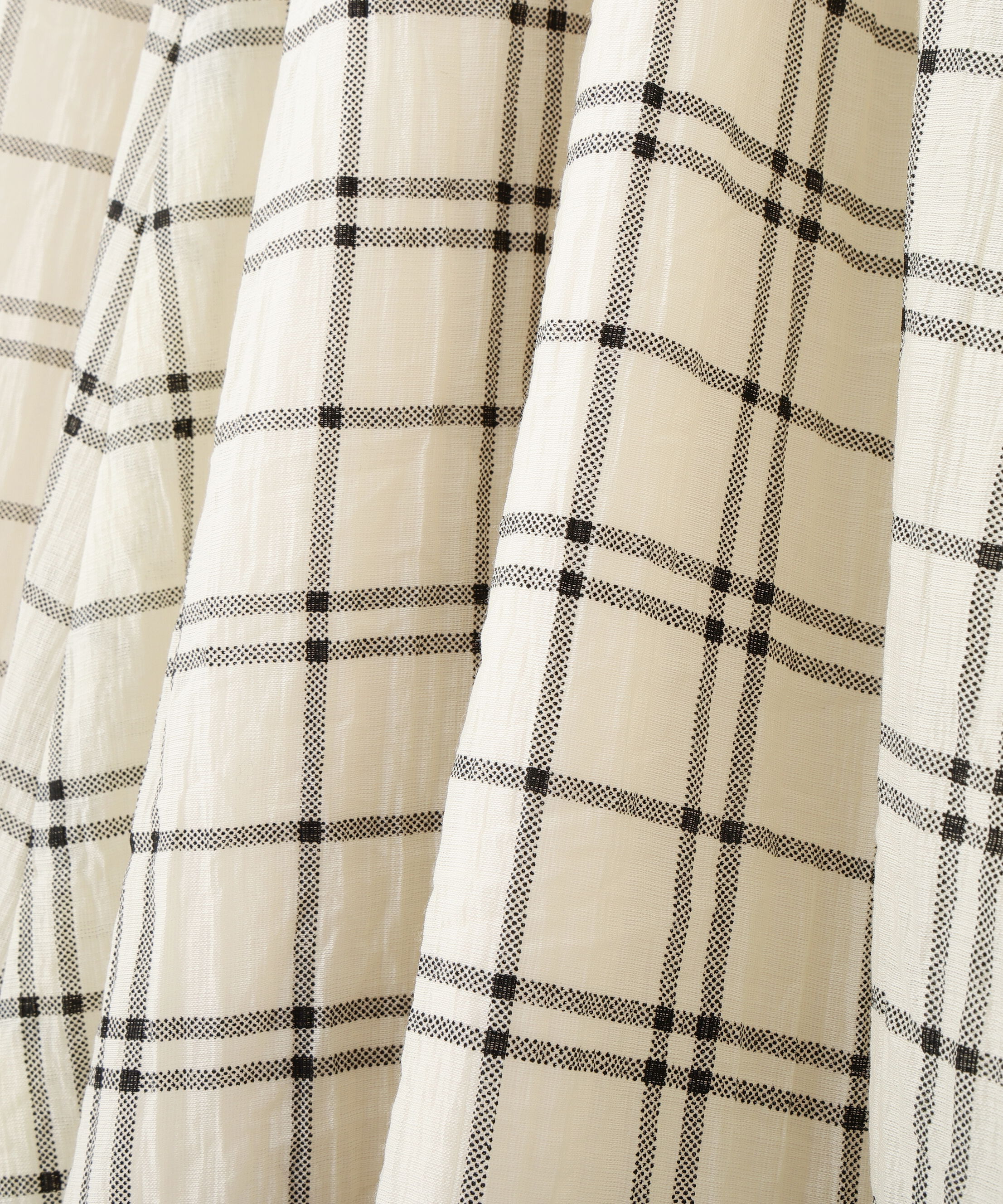 PROPORTION BODY DRESSING「シアーチェックオフショルワンピース26SS」|ワンピース|