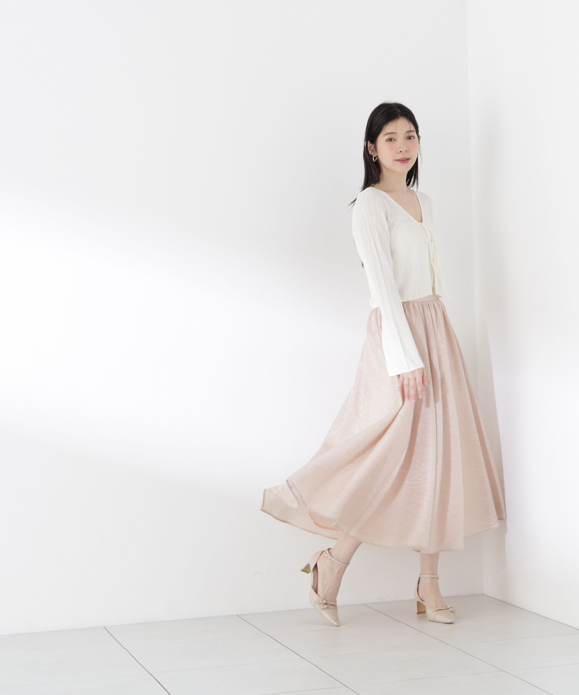 PROPORTION BODY DRESSING「ニュアンスサテンシャイニースカート」|スカート|