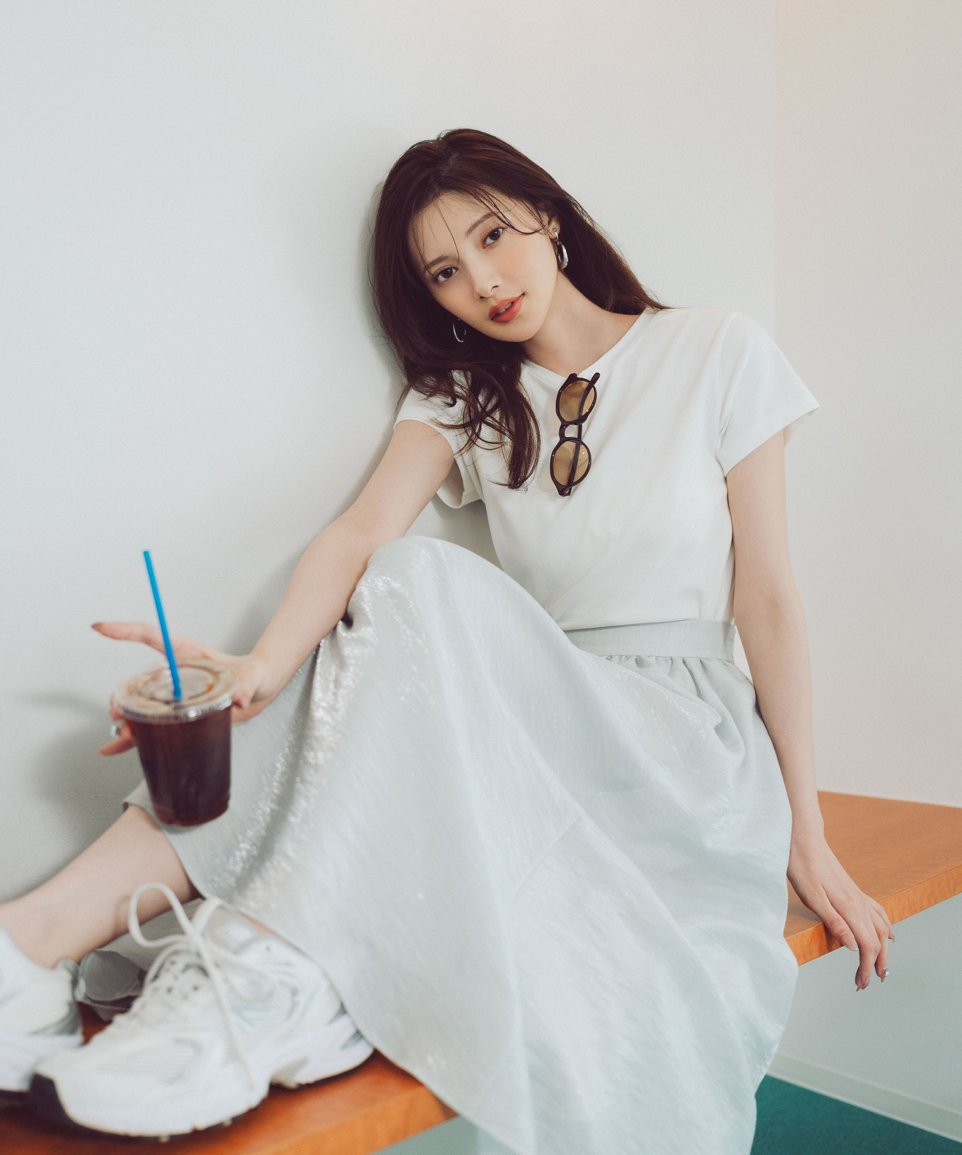 PROPORTION BODY DRESSING「ニュアンスサテンシャイニースカート」|スカート|