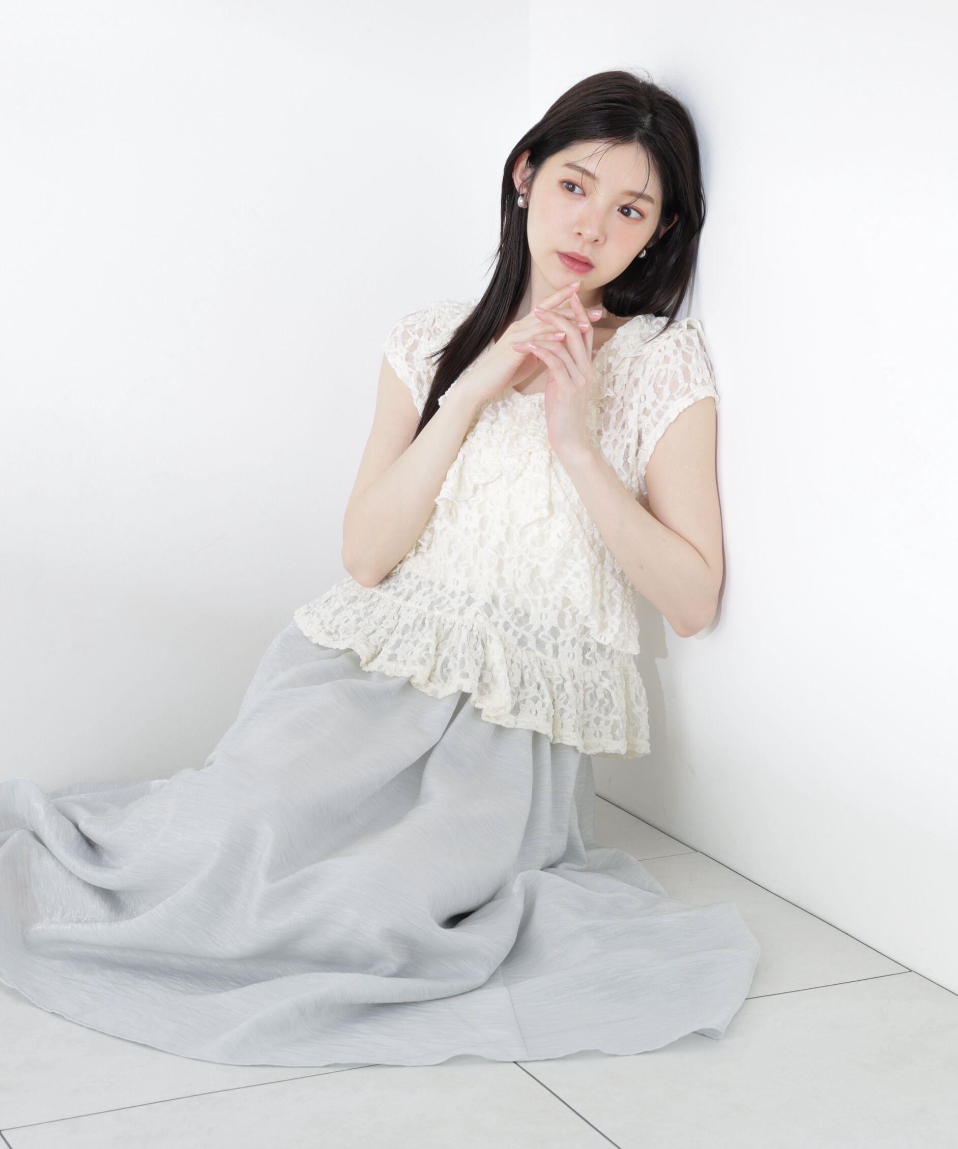 PROPORTION BODY DRESSING「ニュアンスサテンシャイニースカート」|スカート|
