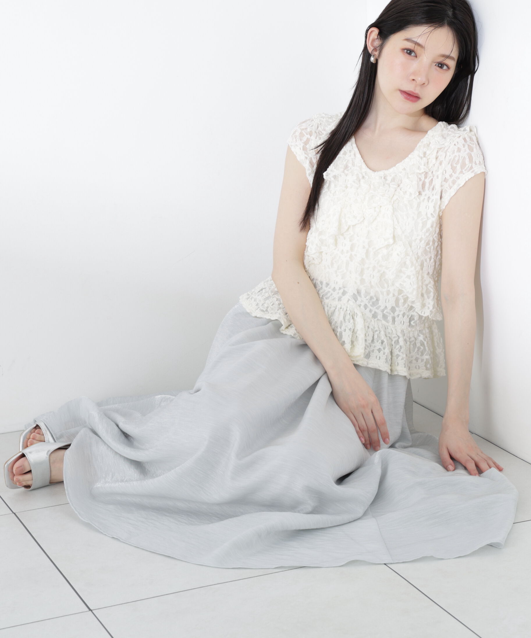 PROPORTION BODY DRESSING「ニュアンスサテンシャイニースカート」|スカート|