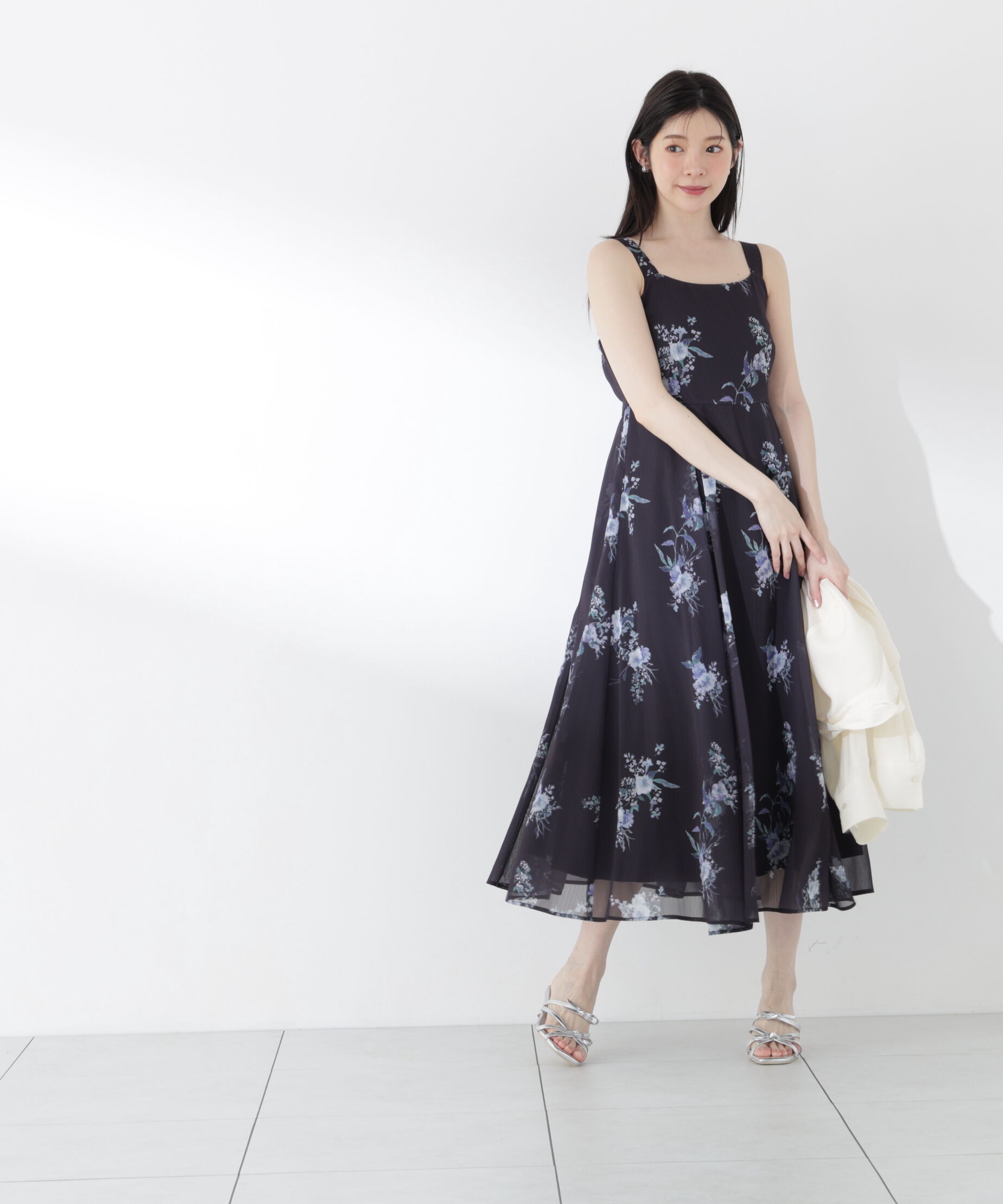 PROPORTION BODY DRESSING「＜青島心さん着用＞ボタニカル花柄キャミワンピース」|ワンピース|